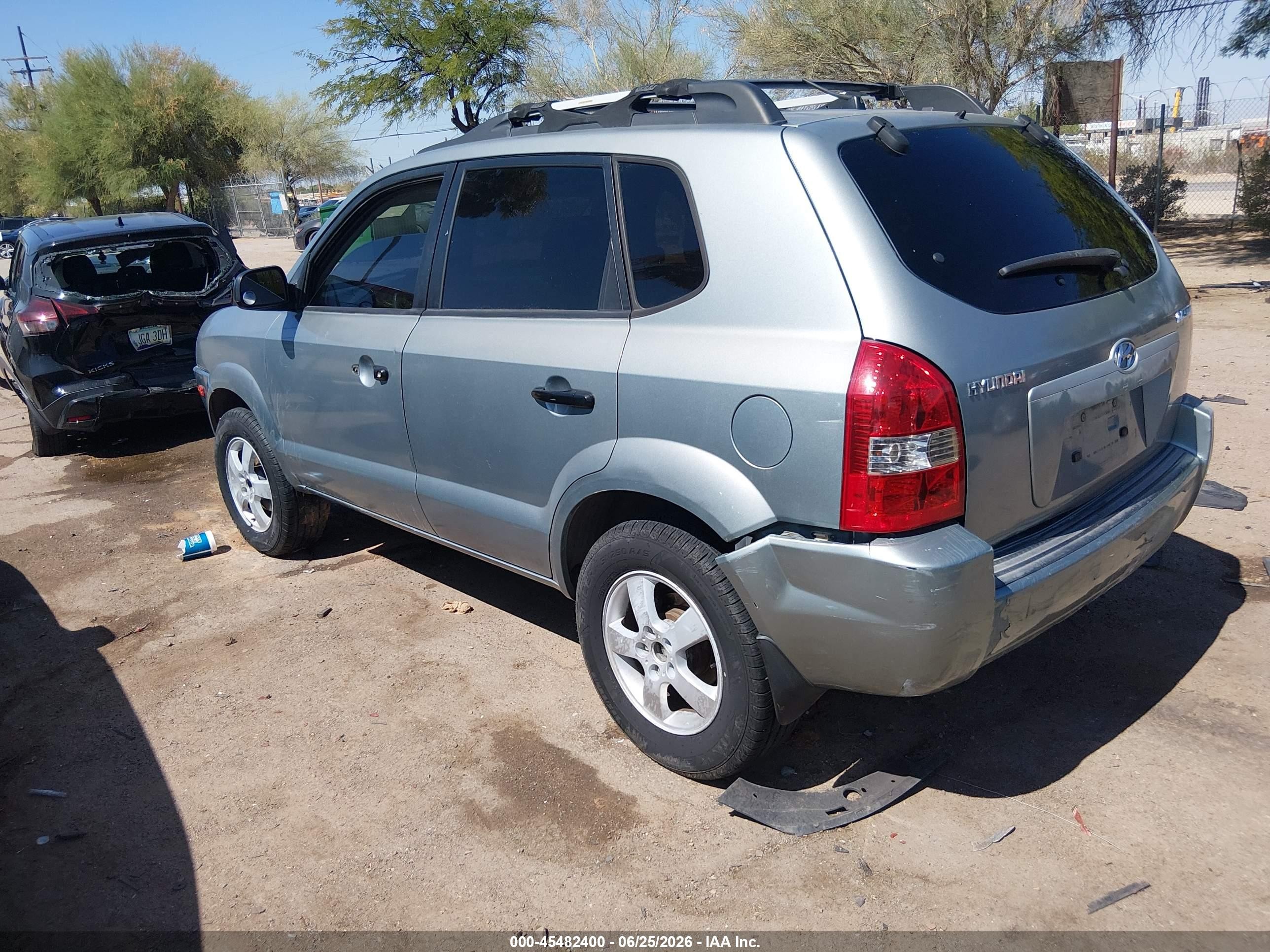 2005 Hyundai Tucson Gl Silver vin: KM8JM12BX5U207259