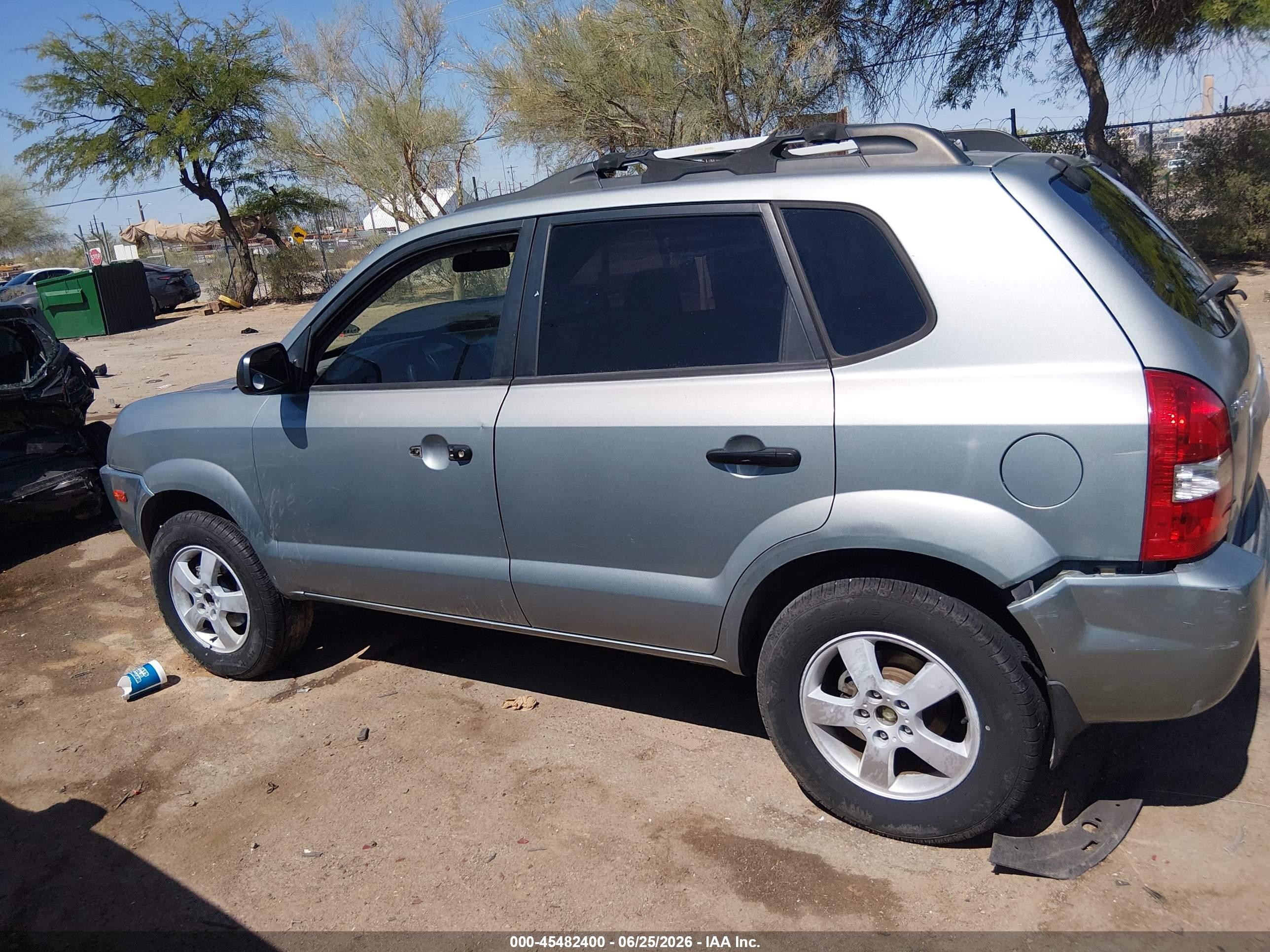 2005 Hyundai Tucson Gl Silver vin: KM8JM12BX5U207259