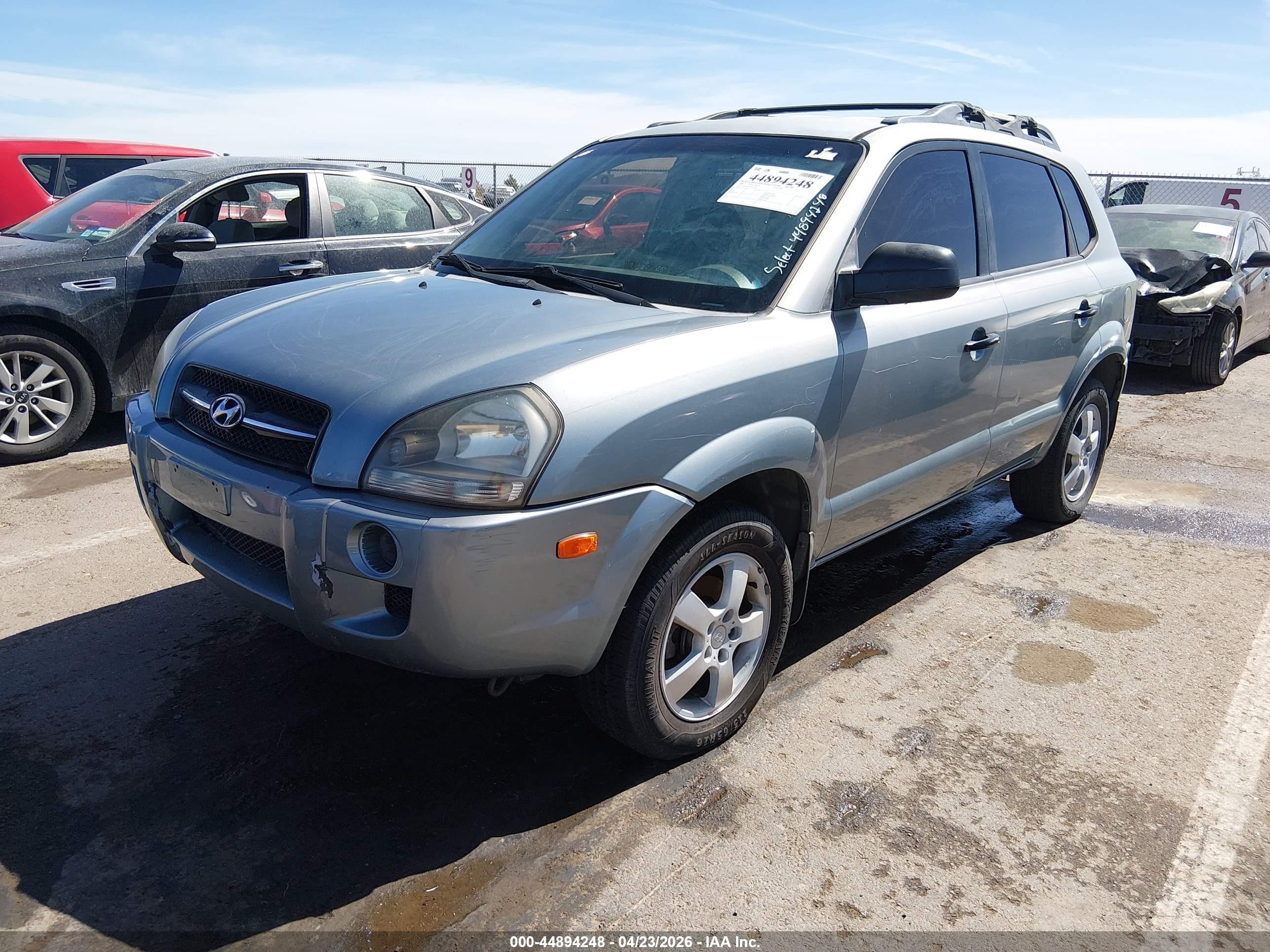 2006 Hyundai Tucson Gl Gray vin: KM8JM12BX6U250615
