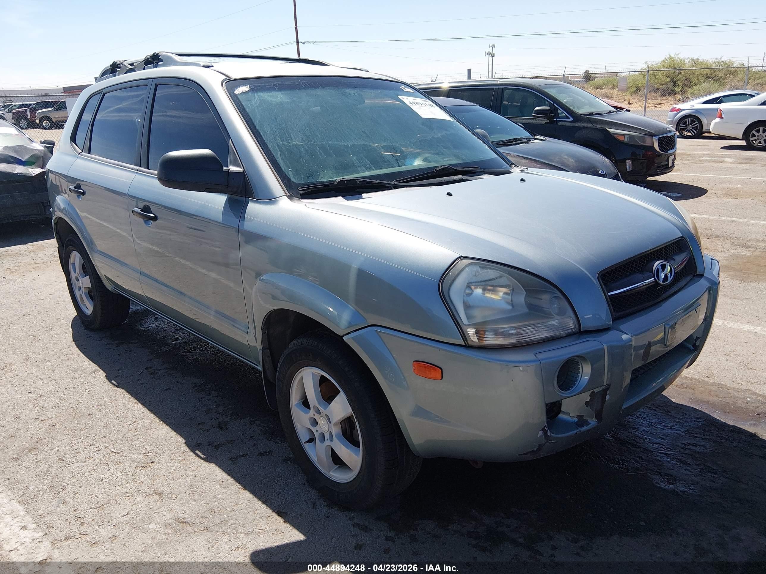 2006 Hyundai Tucson Gl Gray vin: KM8JM12BX6U250615