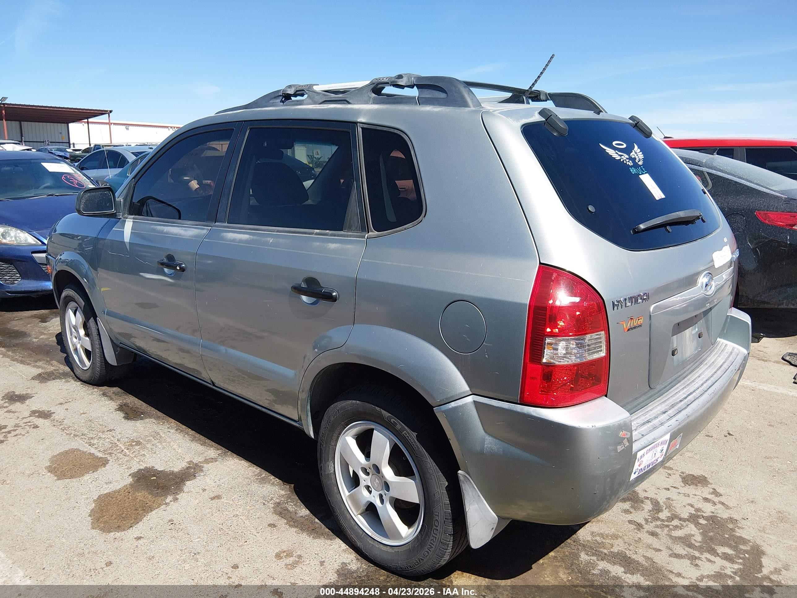 2006 Hyundai Tucson Gl Gray vin: KM8JM12BX6U250615