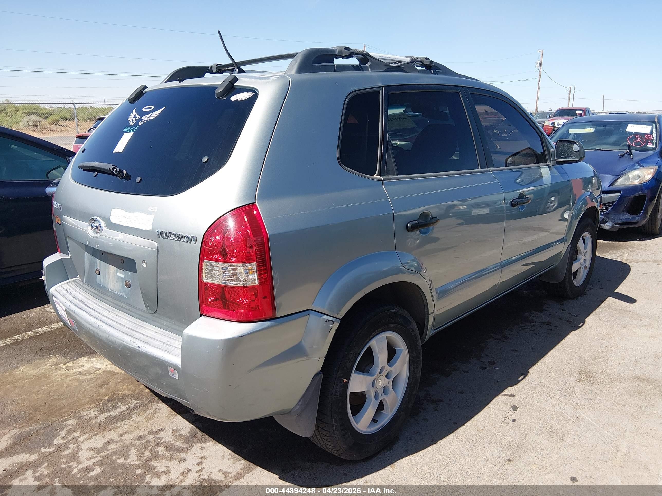 2006 Hyundai Tucson Gl Gray vin: KM8JM12BX6U250615