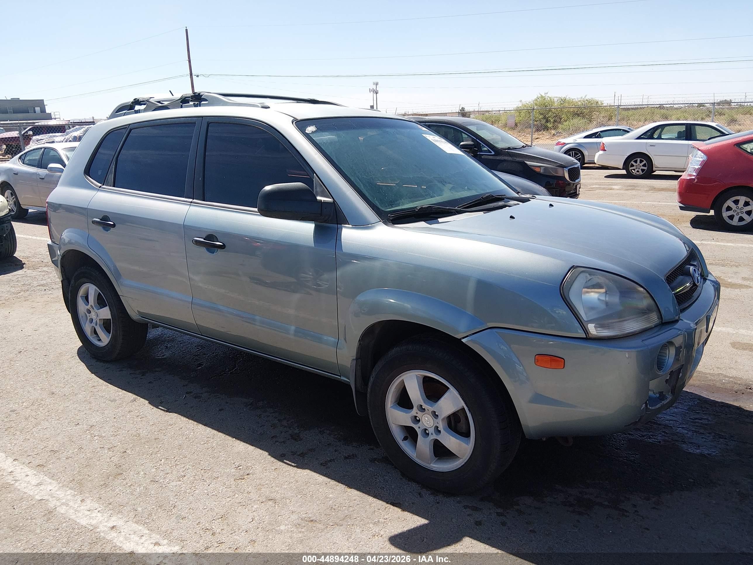 2006 Hyundai Tucson Gl Gray vin: KM8JM12BX6U250615