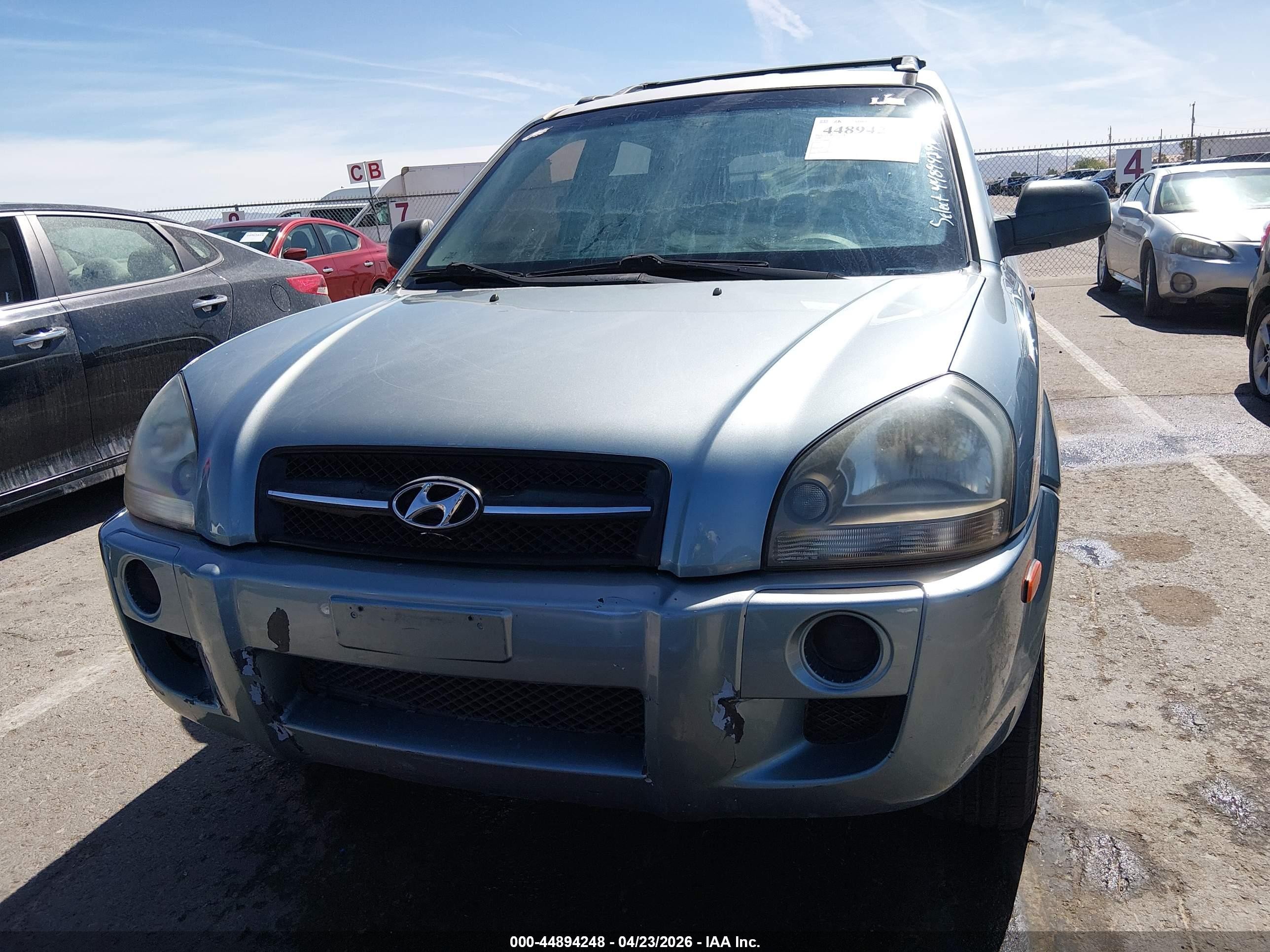 2006 Hyundai Tucson Gl Gray vin: KM8JM12BX6U250615