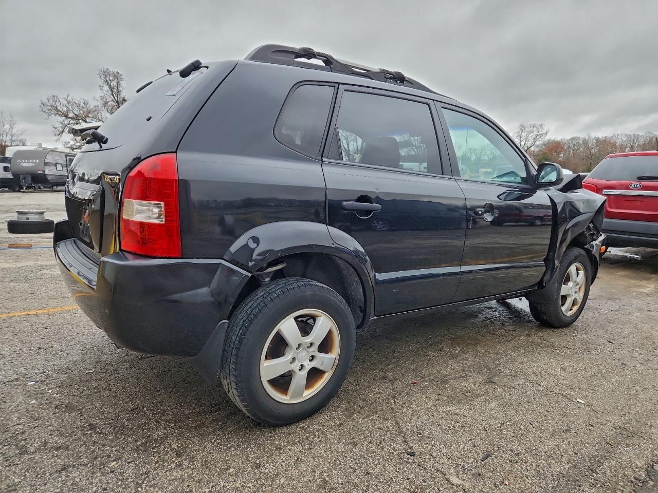 2006 Hyundai Tucson Gl Black vin: KM8JM12BX6U337334