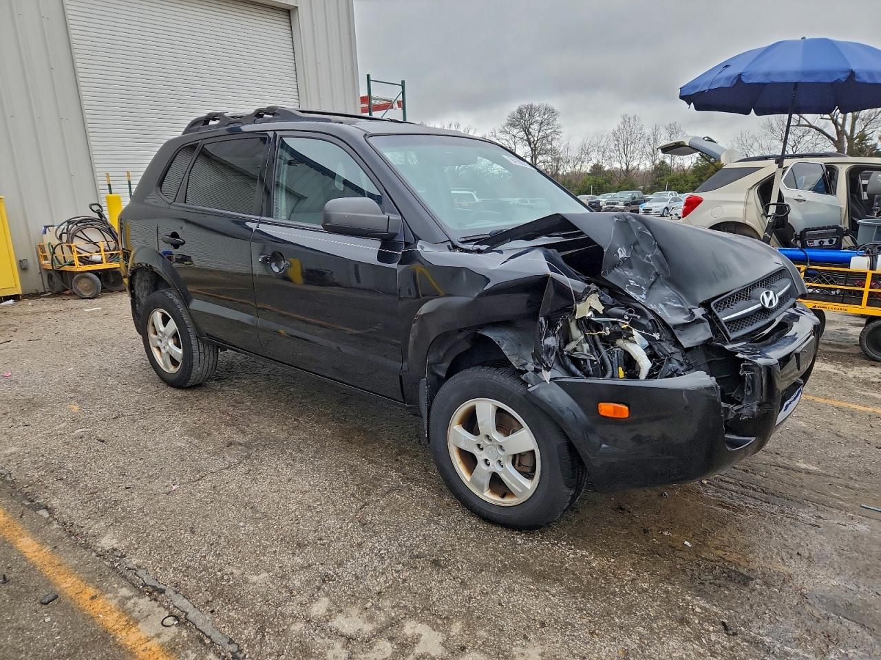 2006 Hyundai Tucson Gl Black vin: KM8JM12BX6U337334