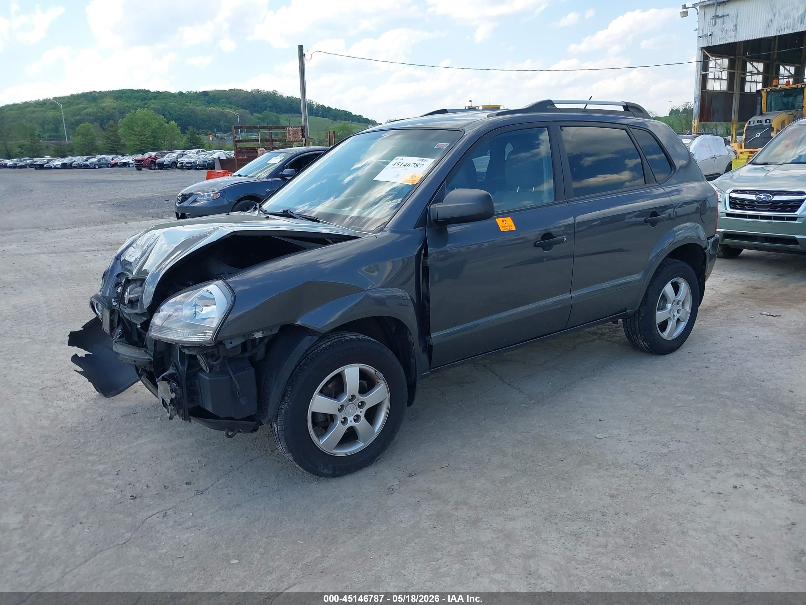 2007 Hyundai Tucson Gls Gray vin: KM8JM12BX7U608846