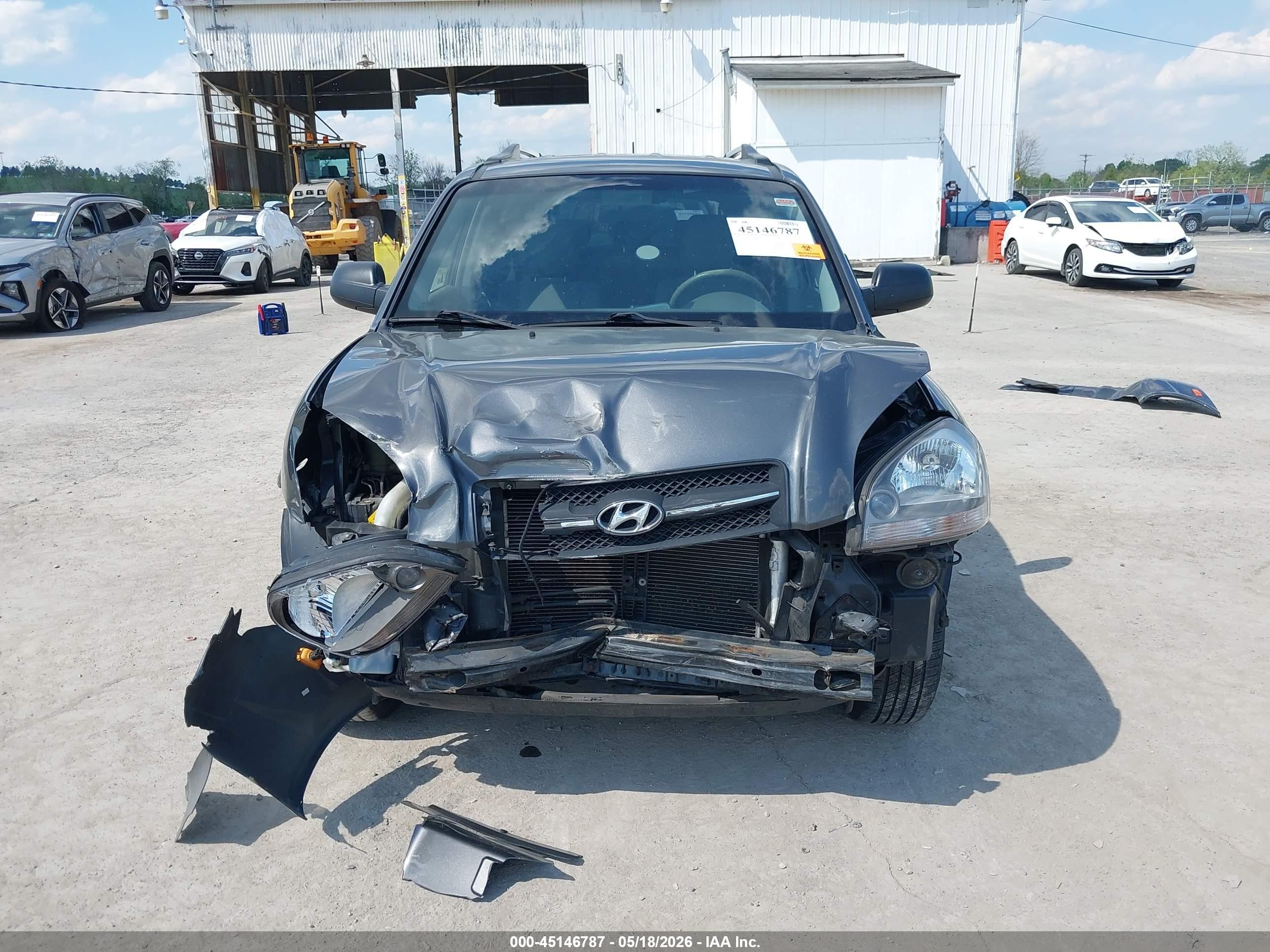 2007 Hyundai Tucson Gls Gray vin: KM8JM12BX7U608846