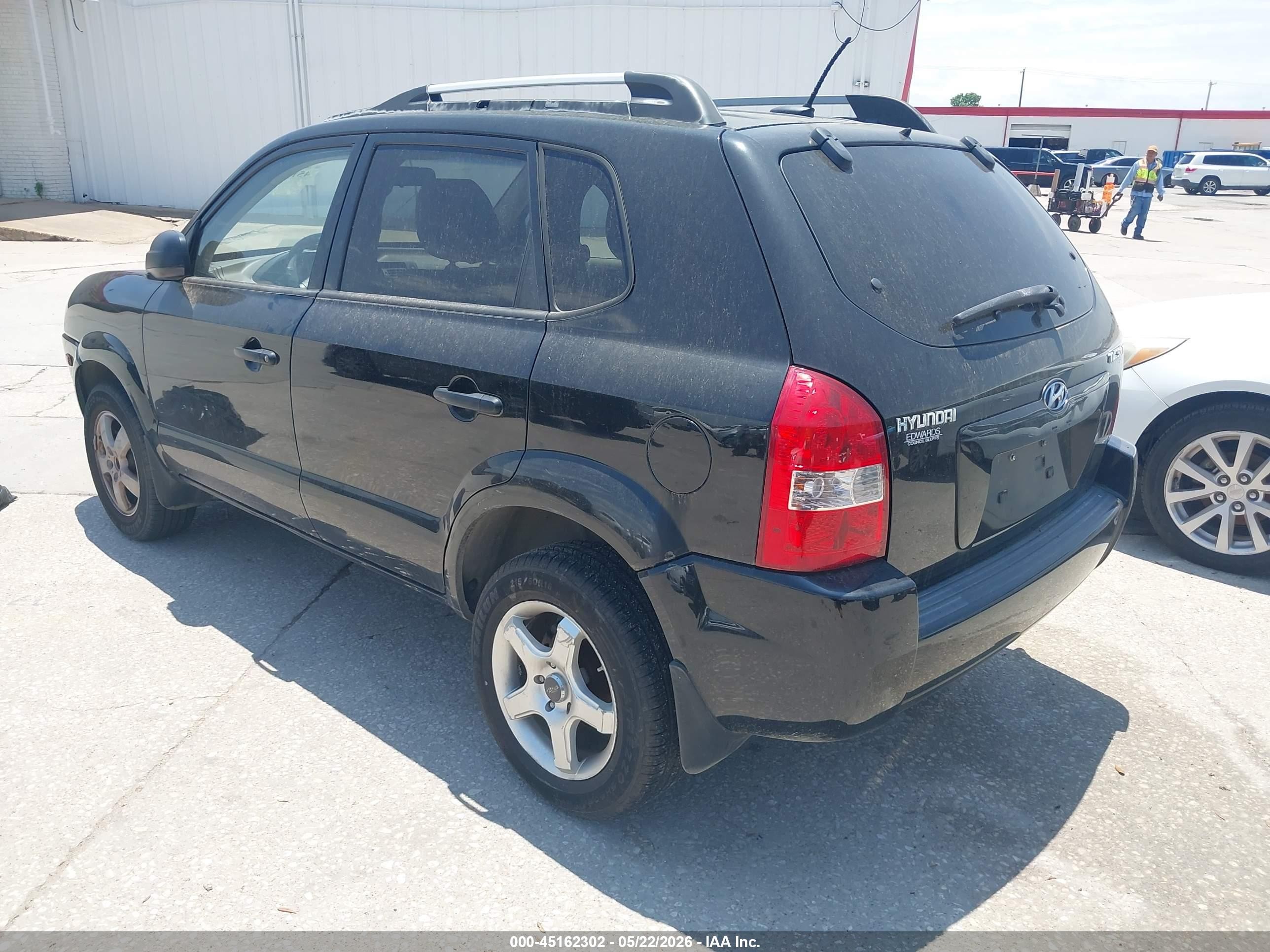 2008 Hyundai Tucson Gls Black vin: KM8JM12BX8U859478