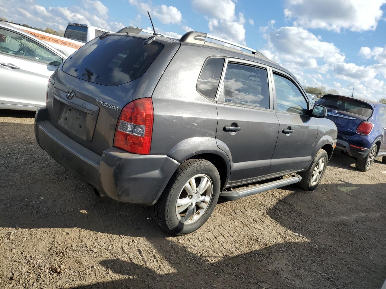 2009 Hyundai Tucson Gls Серый vin: KM8JM12BX9U002661