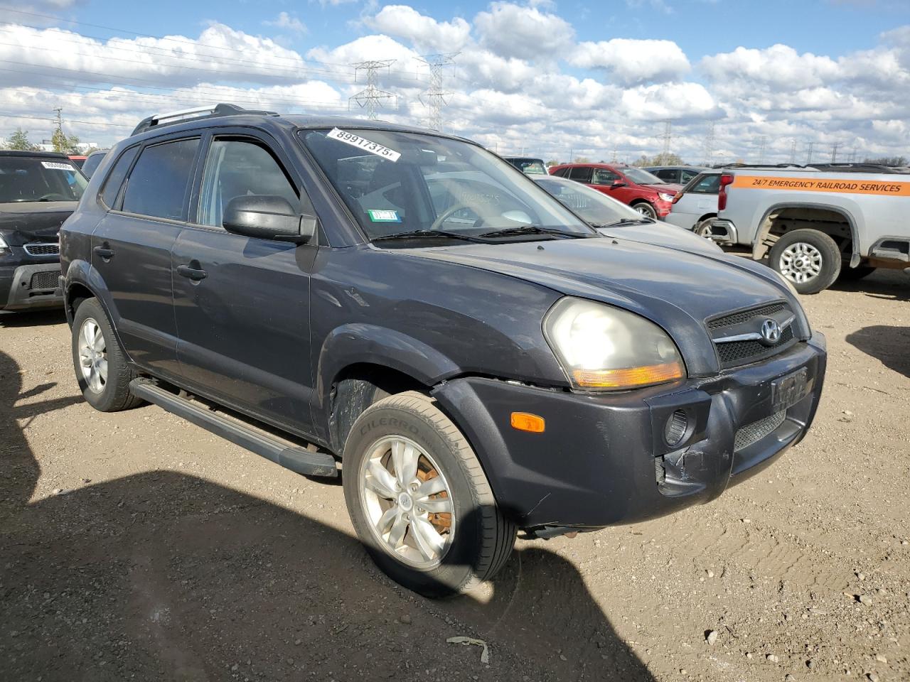 2009 Hyundai Tucson Gls Серый vin: KM8JM12BX9U002661