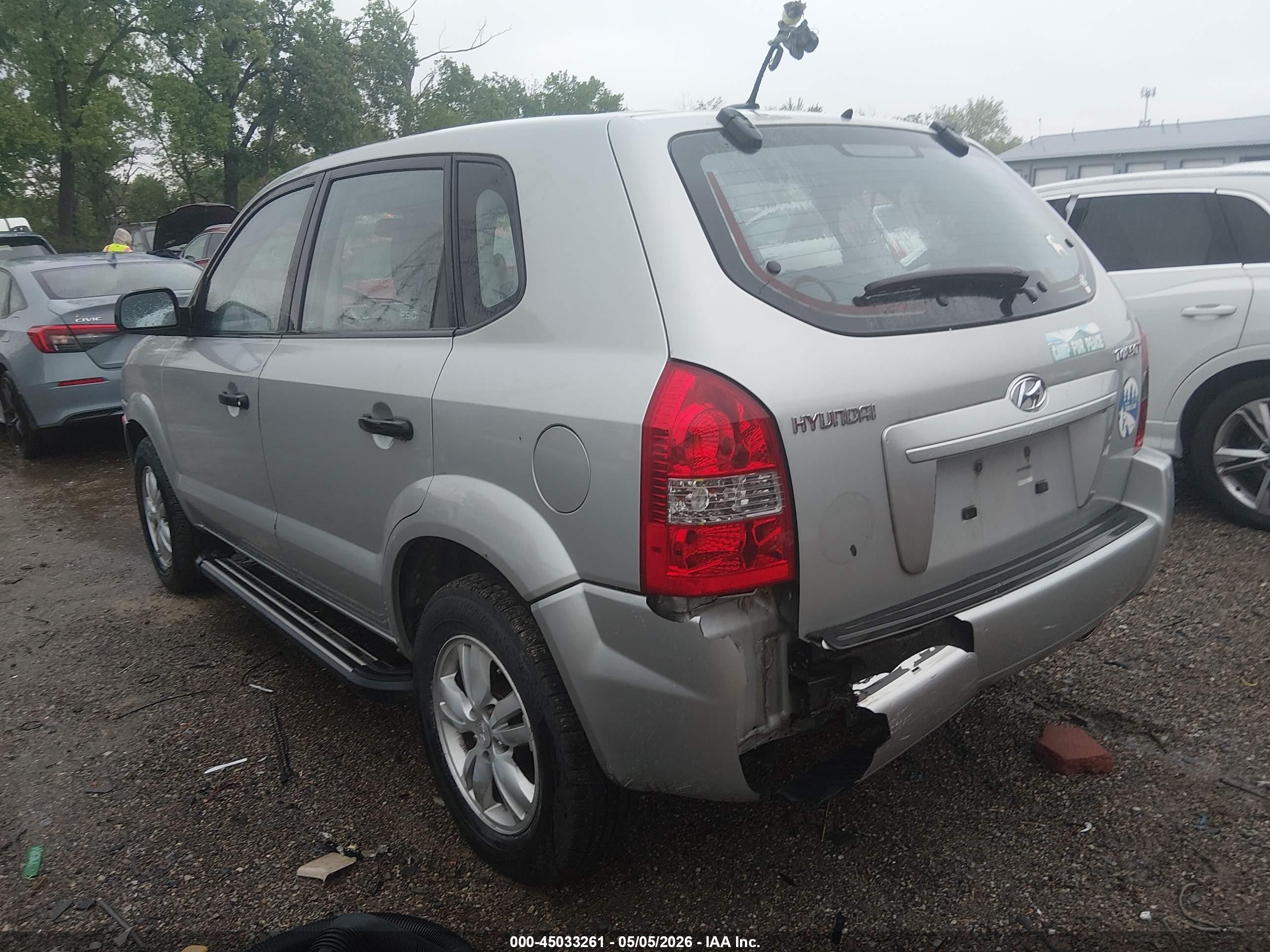 2009 Hyundai Tucson Gls Silver vin: KM8JM12BX9U128390