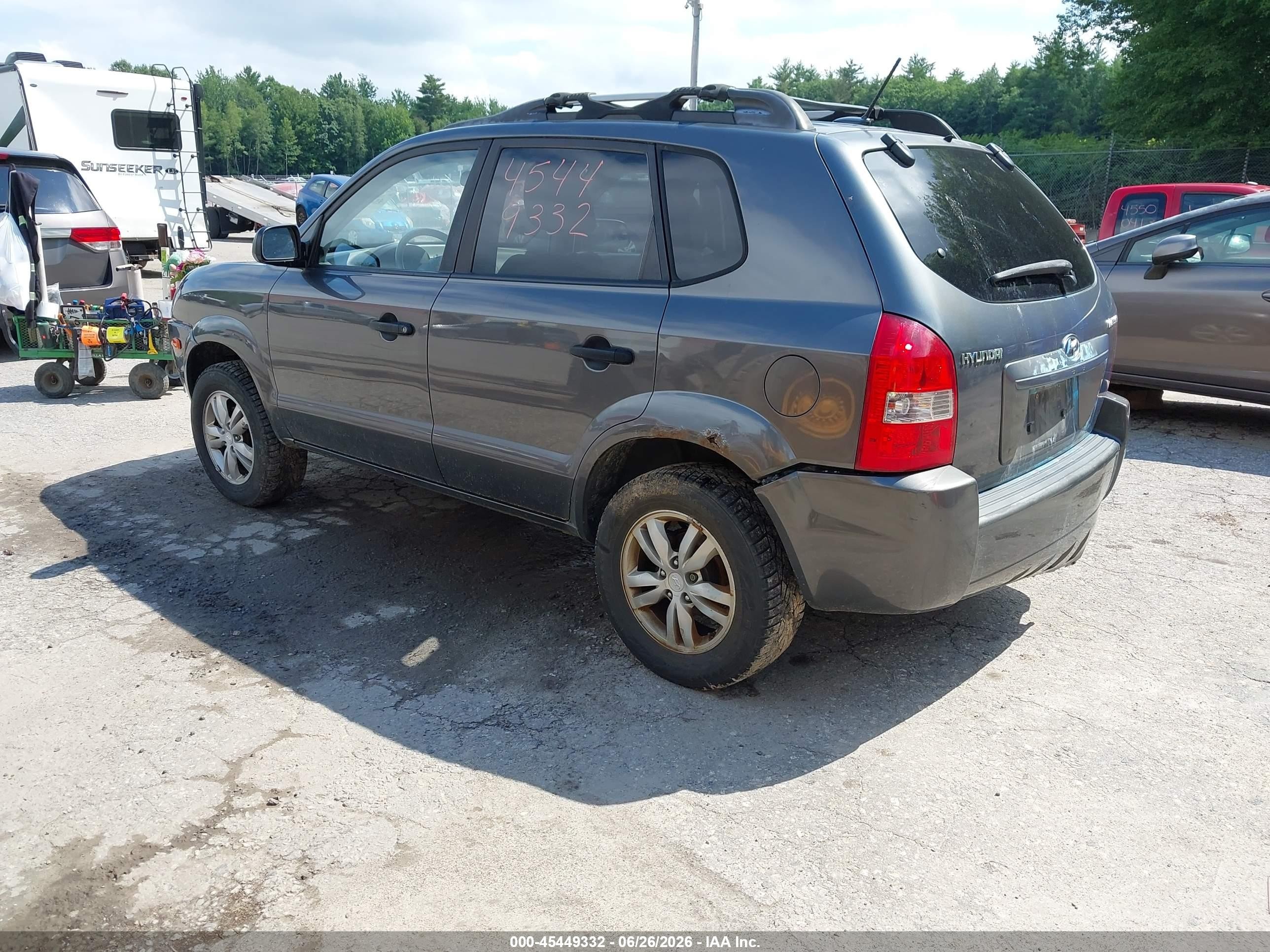 2009 Hyundai Tucson Gls Gray vin: KM8JM12BX9U969593