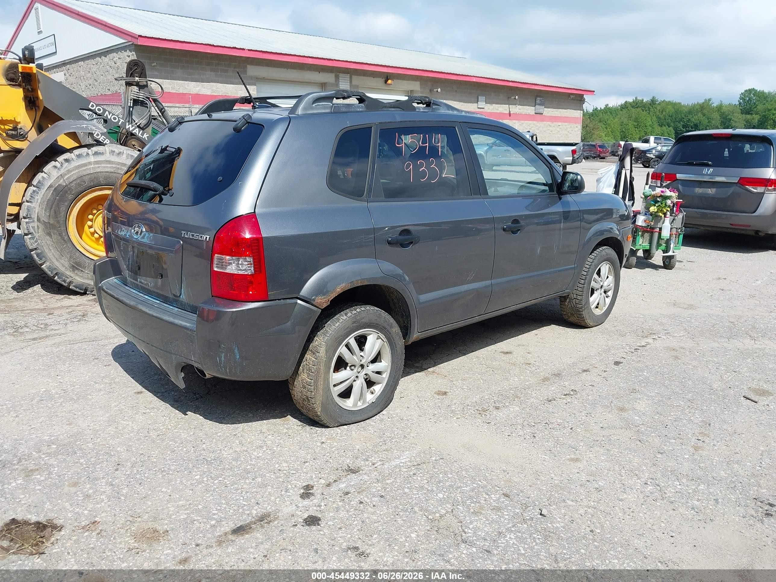 2009 Hyundai Tucson Gls Gray vin: KM8JM12BX9U969593
