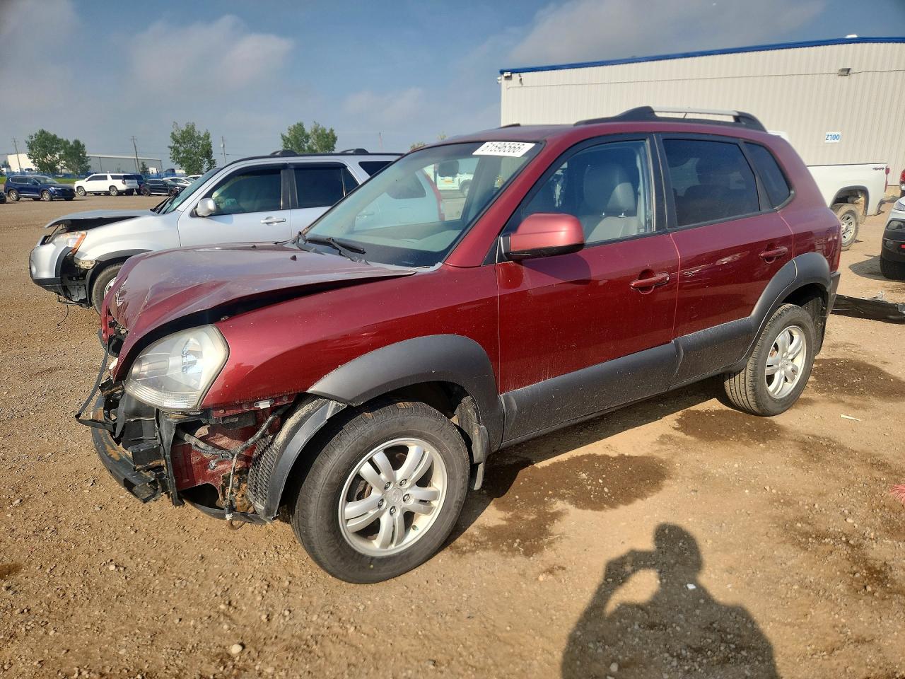 2008 Hyundai Tucson Gl Красный vin: KM8JM12D08U923562