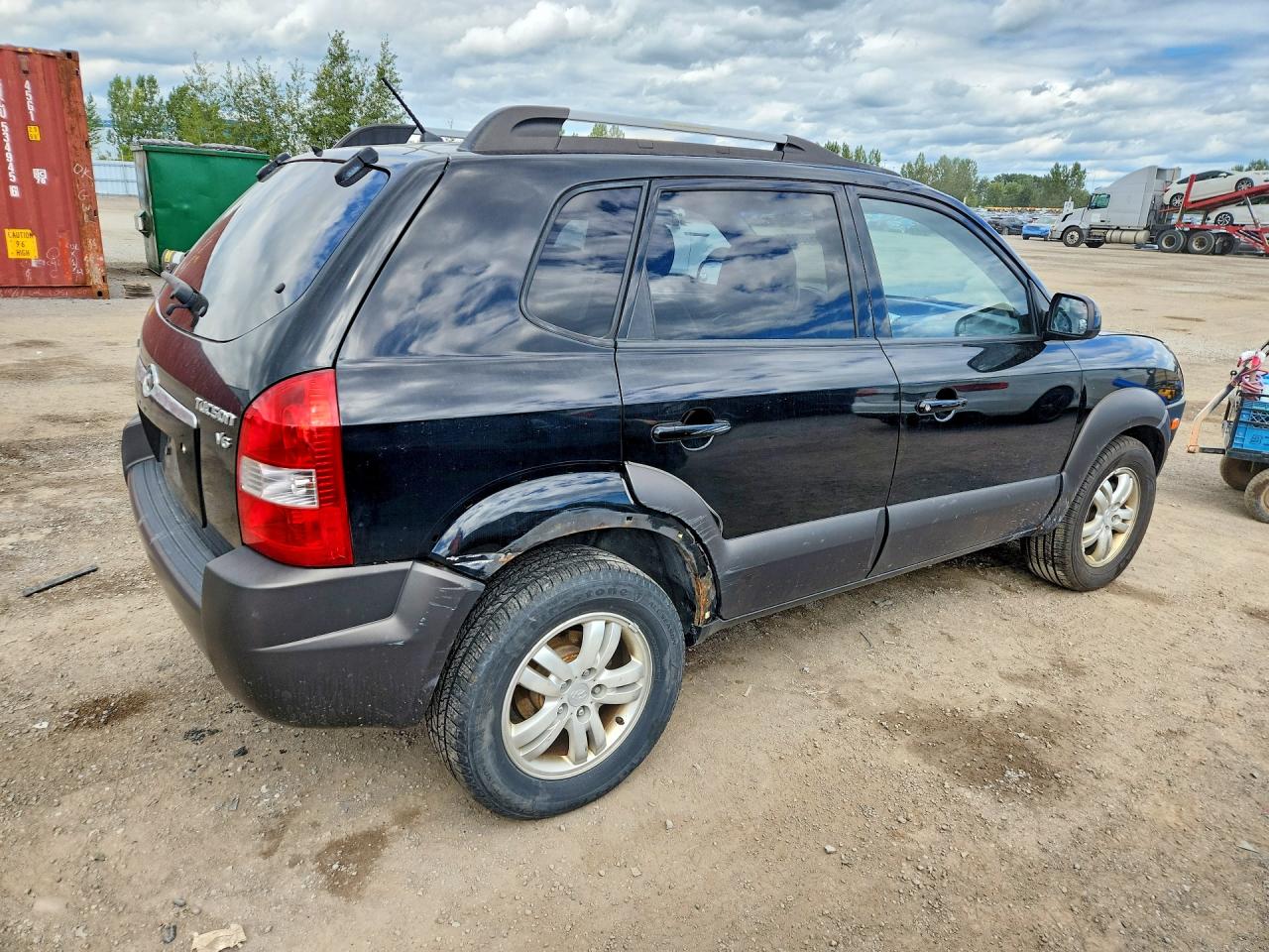 2006 Hyundai Tucson Gl Черный vin: KM8JM12D66U428117