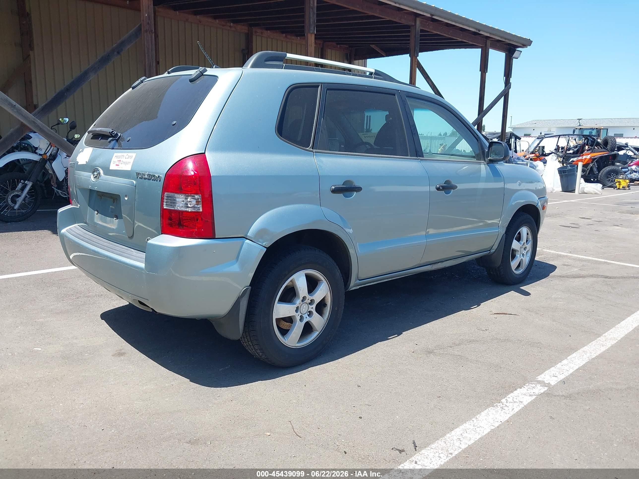 2007 Hyundai Tucson Gls Teal vin: KM8JM72B87U564638