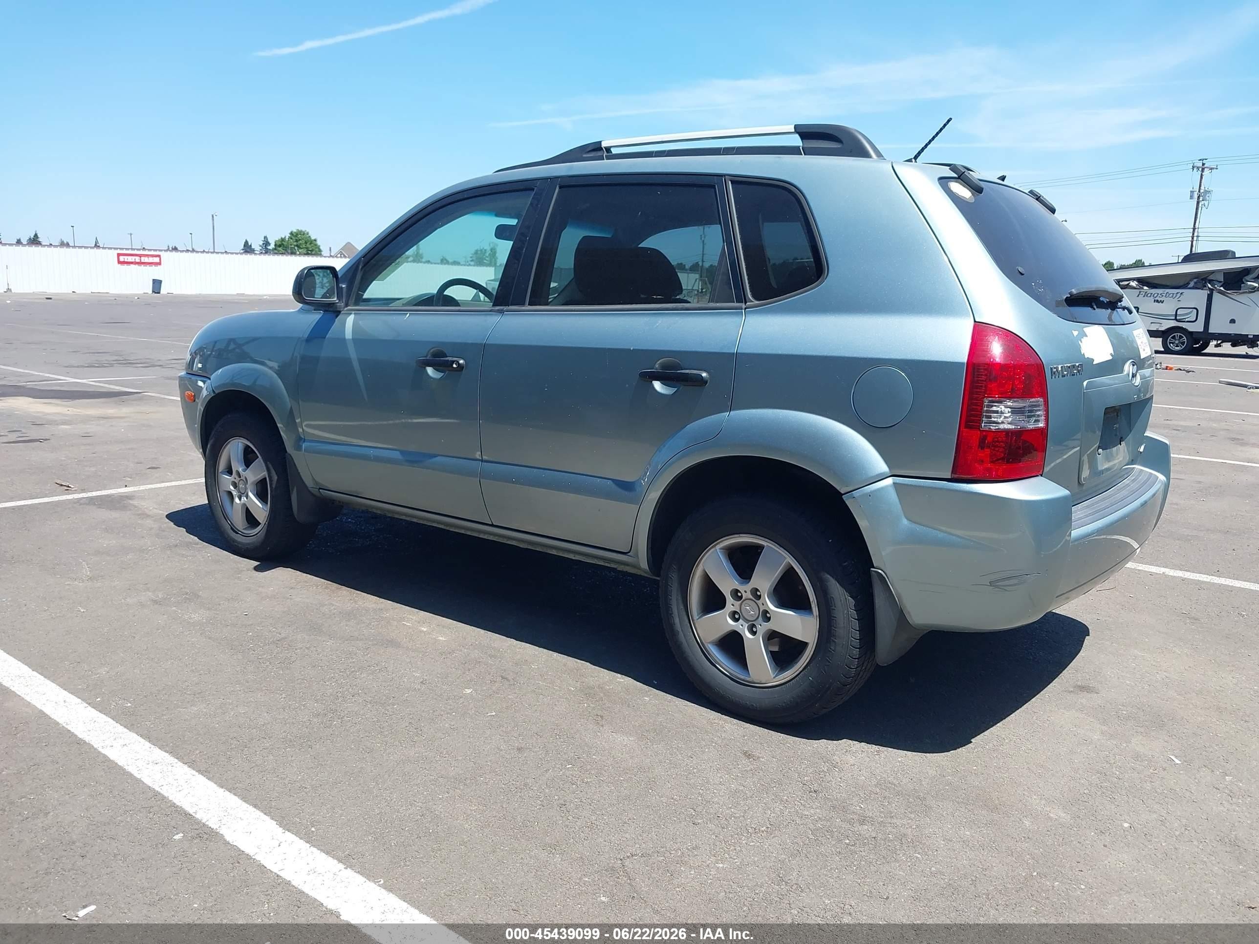 2007 Hyundai Tucson Gls Teal vin: KM8JM72B87U564638