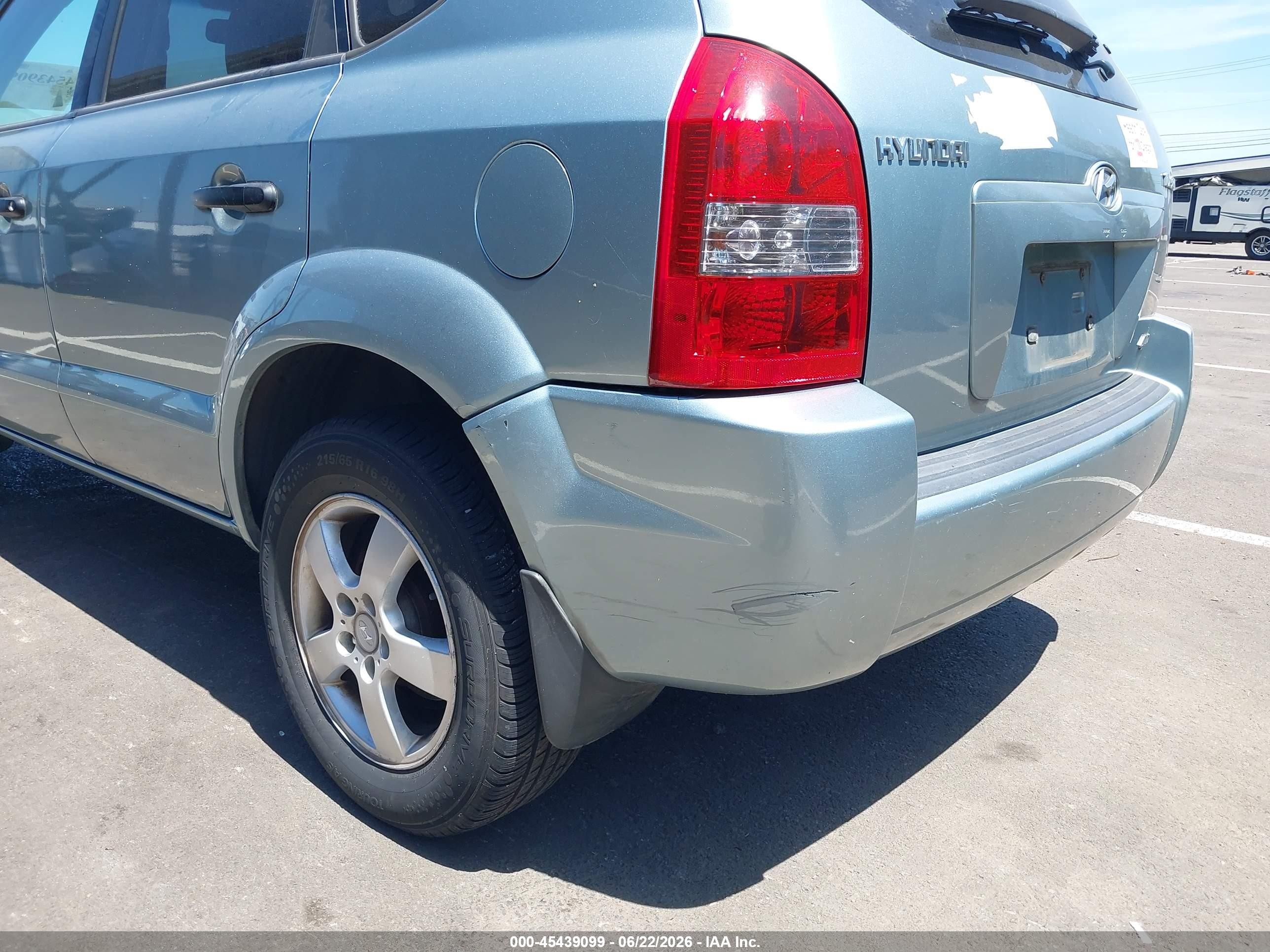 2007 Hyundai Tucson Gls Teal vin: KM8JM72B87U564638