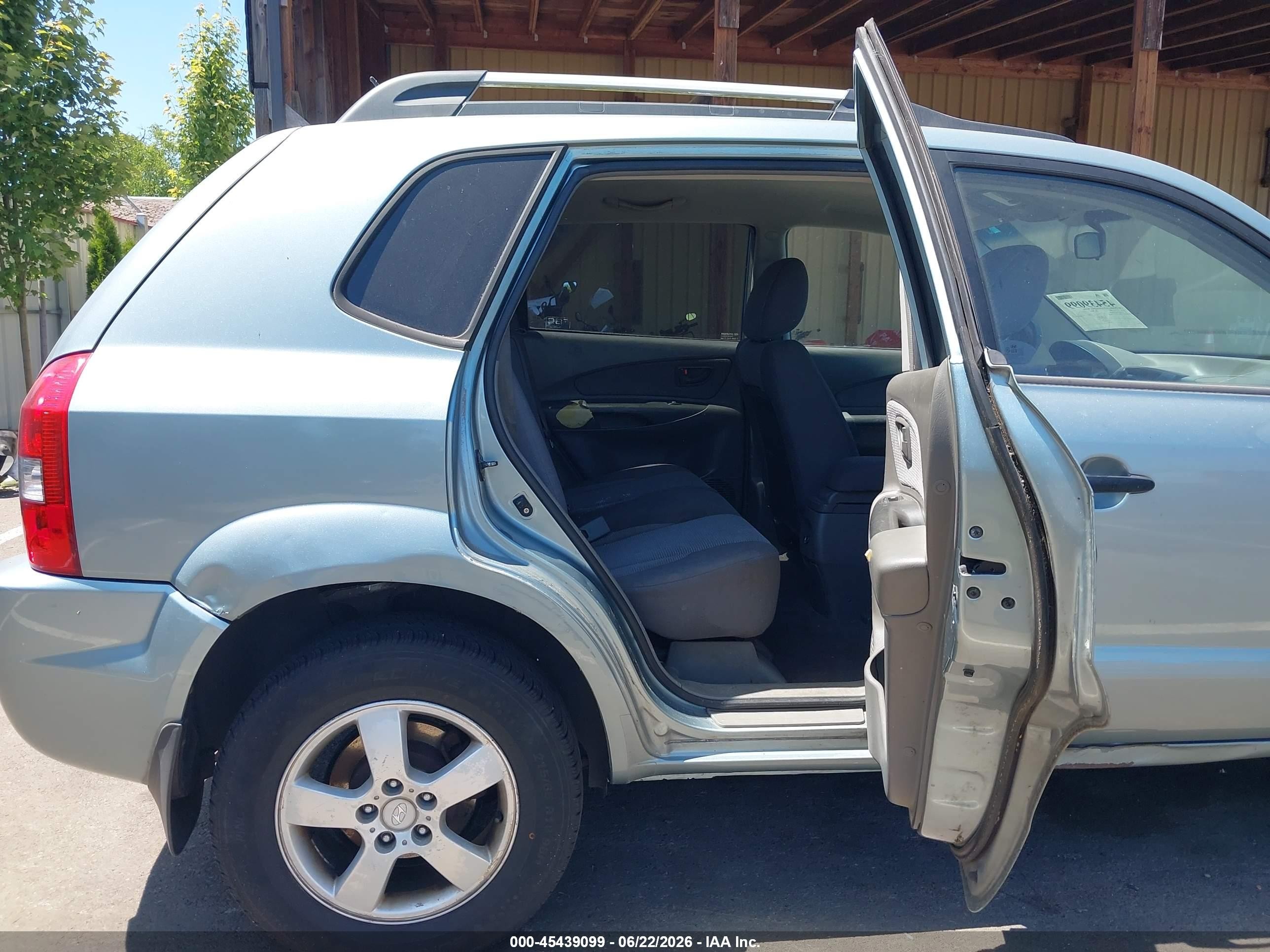 2007 Hyundai Tucson Gls Teal vin: KM8JM72B87U564638