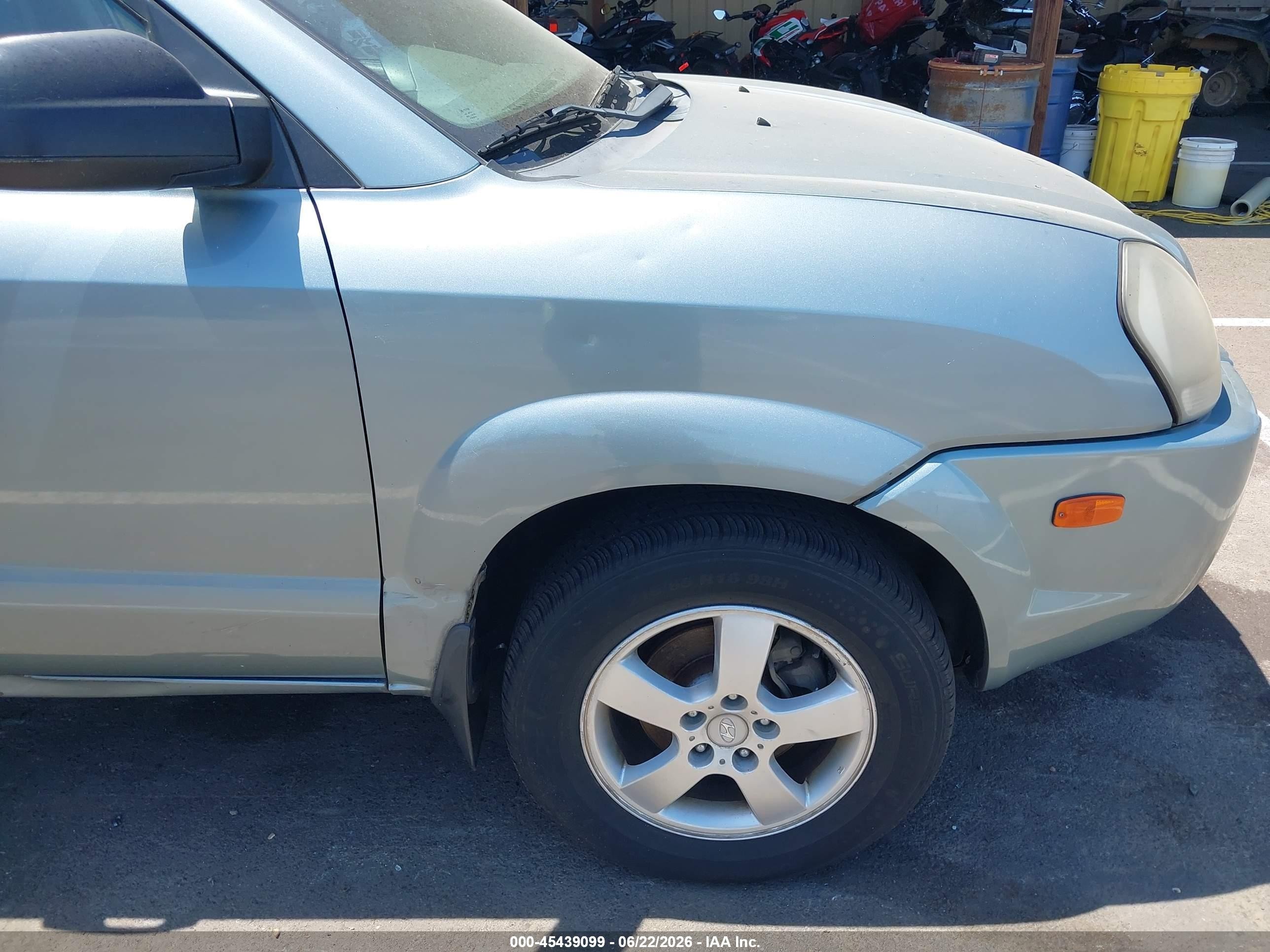 2007 Hyundai Tucson Gls Teal vin: KM8JM72B87U564638