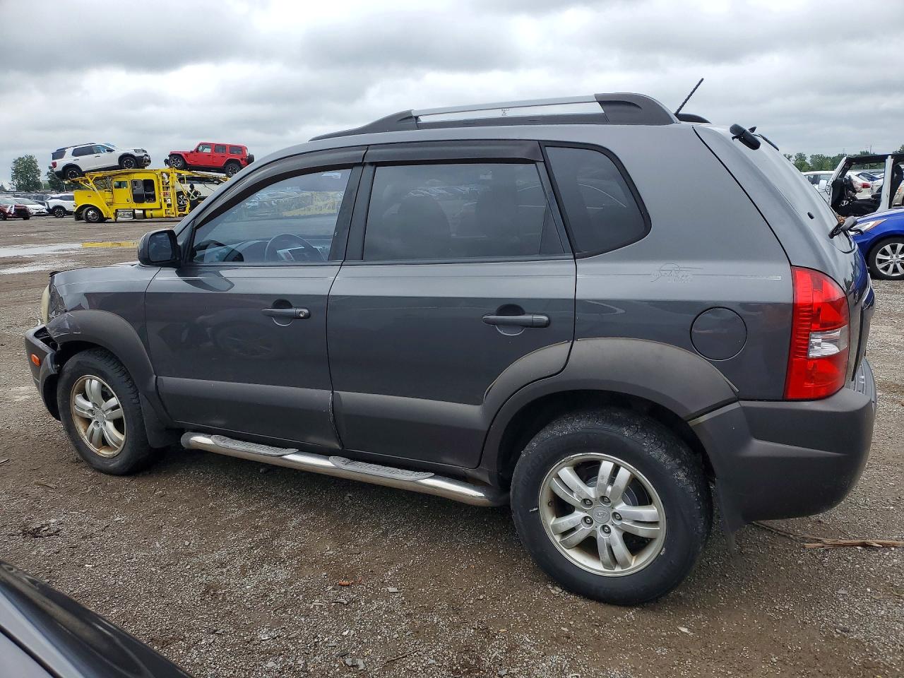 2007 Hyundai Tucson Gl Gray vin: KM8JM72D07U479732