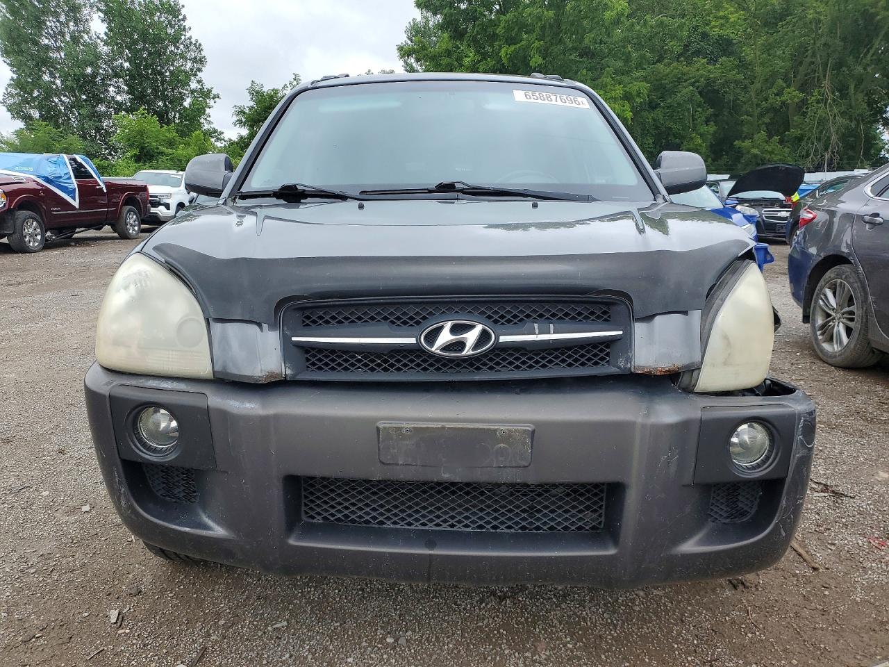 2007 Hyundai Tucson Gl Gray vin: KM8JM72D07U479732