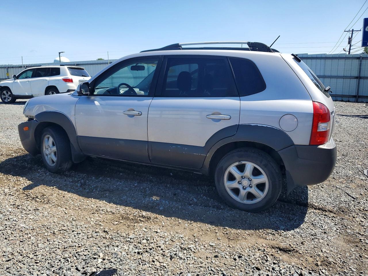 2005 Hyundai Tucson Gls Silver vin: KM8JN12D05U079970