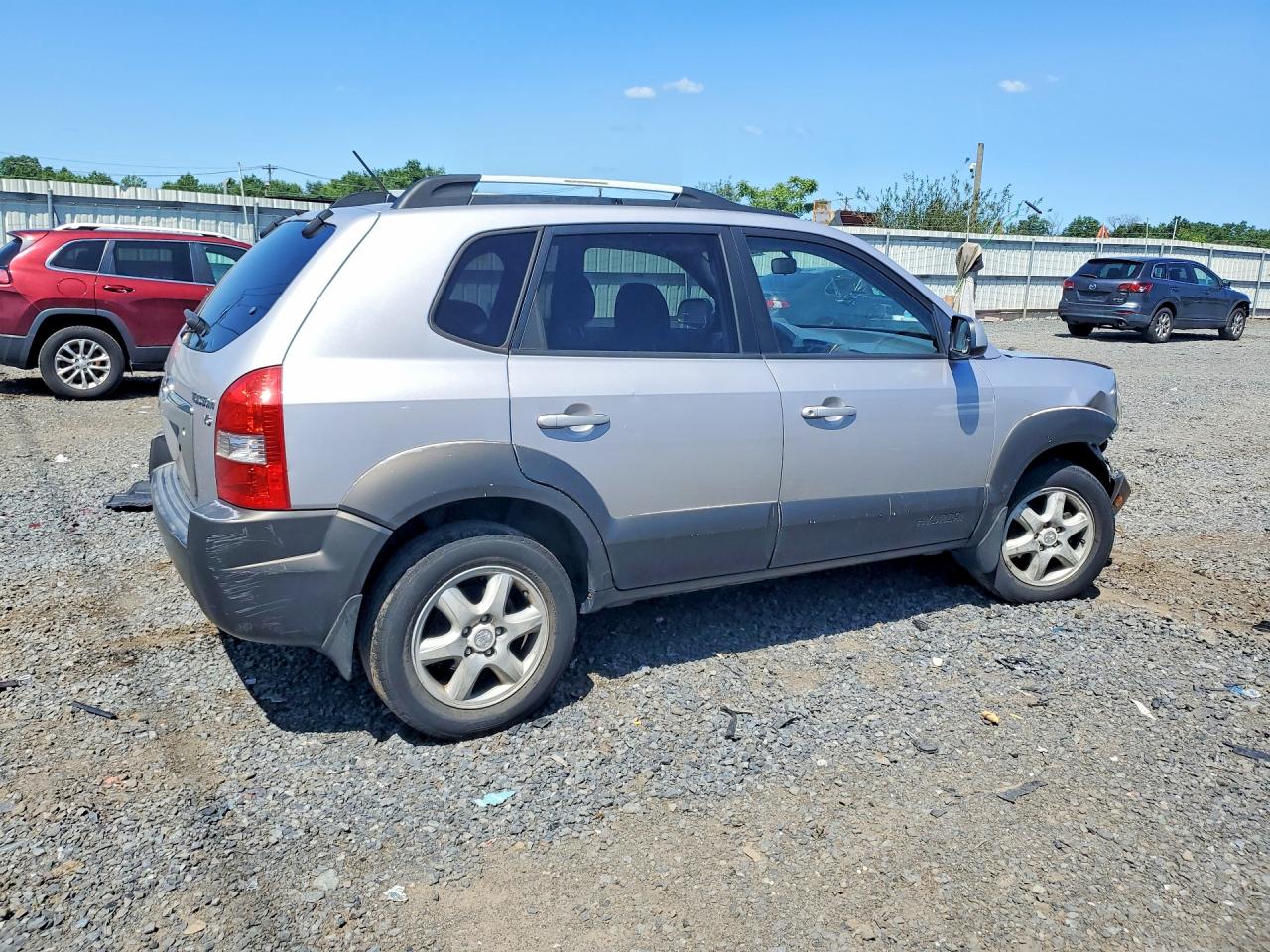 2005 Hyundai Tucson Gls Silver vin: KM8JN12D05U079970