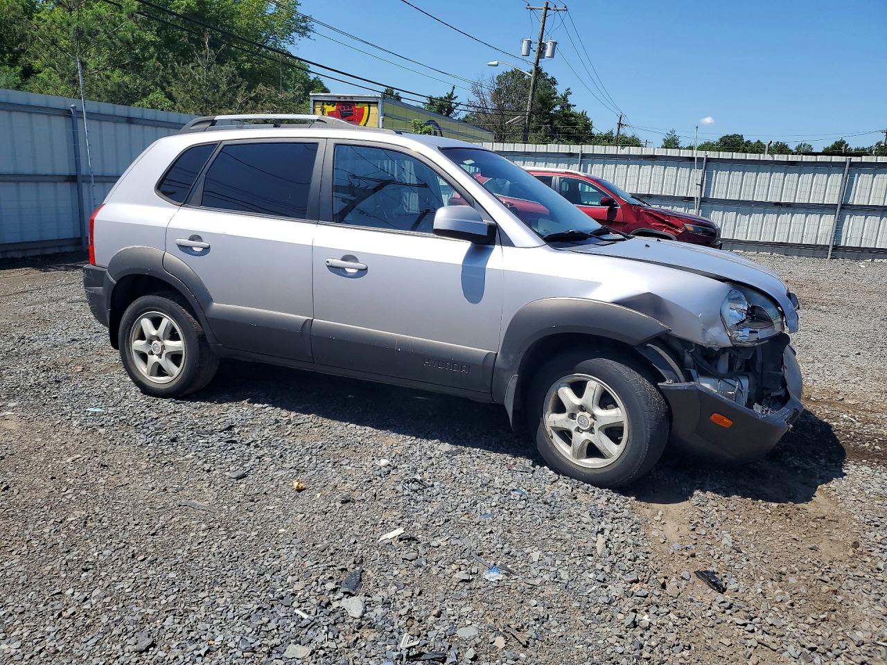 2005 Hyundai Tucson Gls Silver vin: KM8JN12D05U079970
