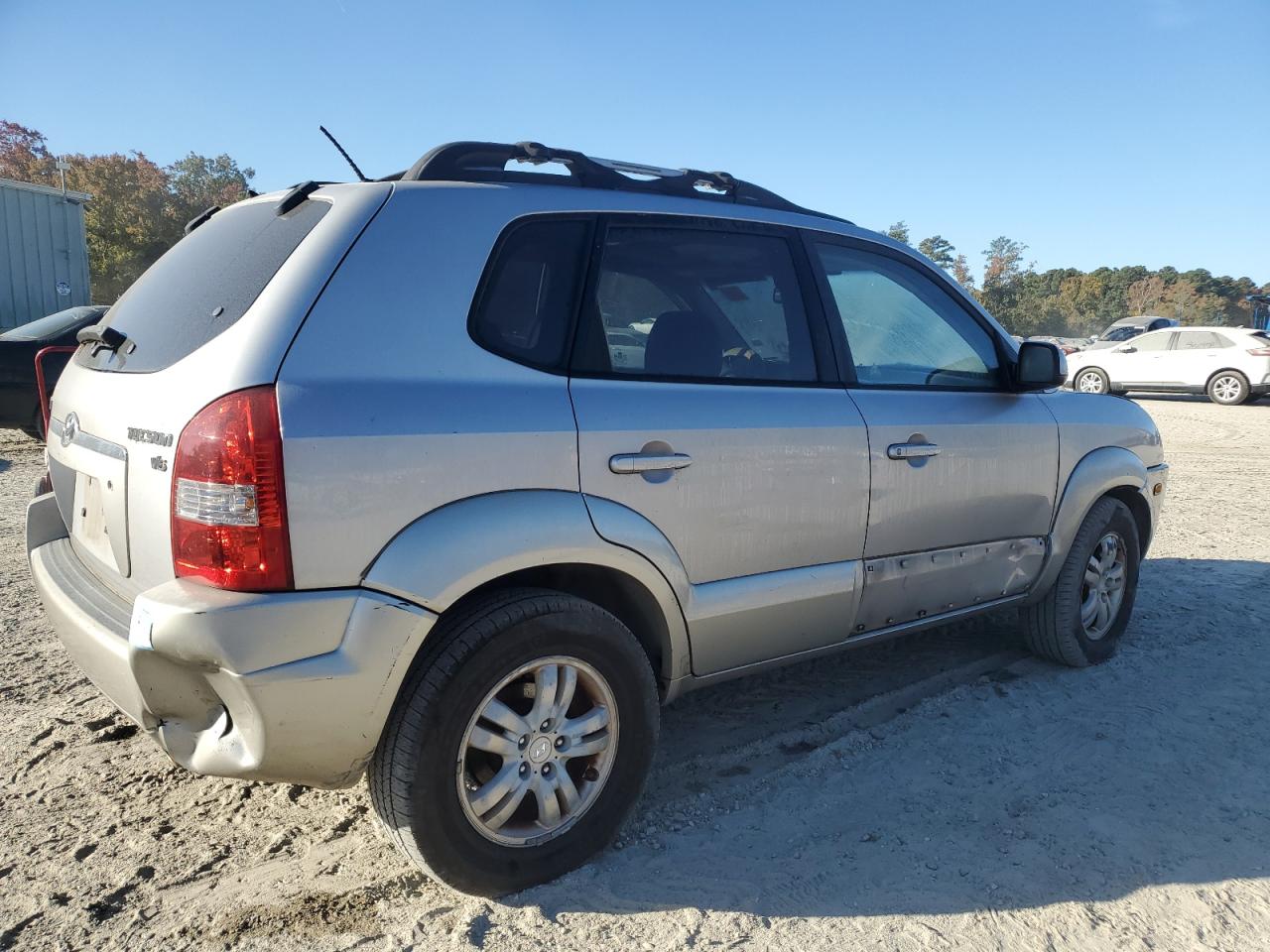 2006 Hyundai Tucson Серебряный vin: KM8JN12D06U363438