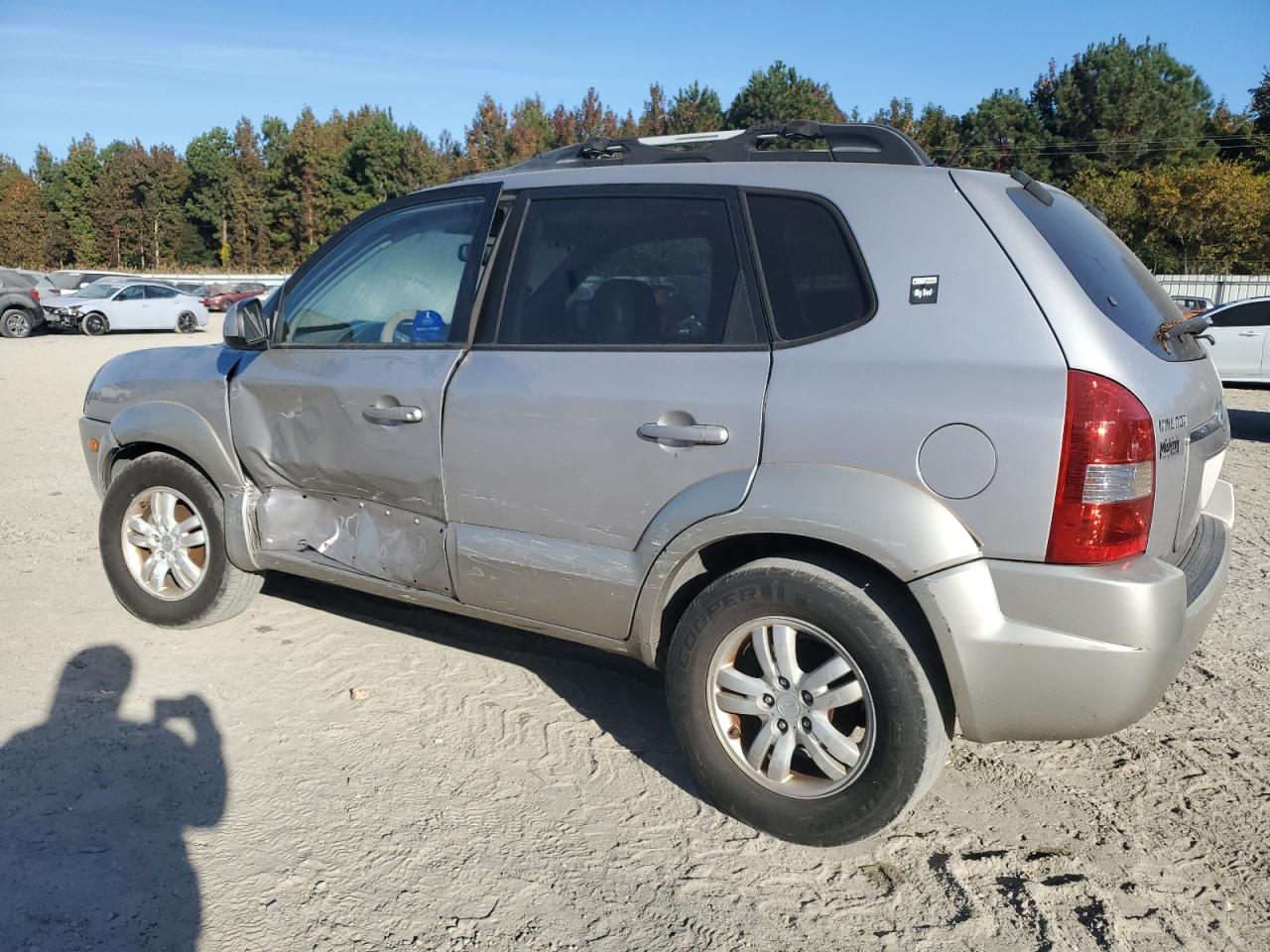 2006 Hyundai Tucson Серебряный vin: KM8JN12D06U363438