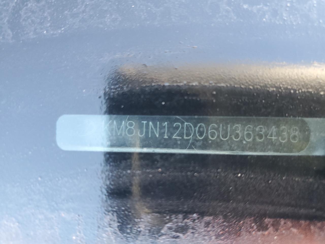 2006 Hyundai Tucson Серебряный vin: KM8JN12D06U363438