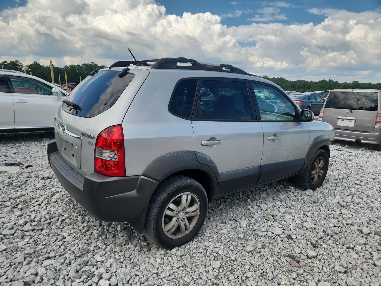 2008 Hyundai Tucson Se Silver vin: KM8JN12D08U812717