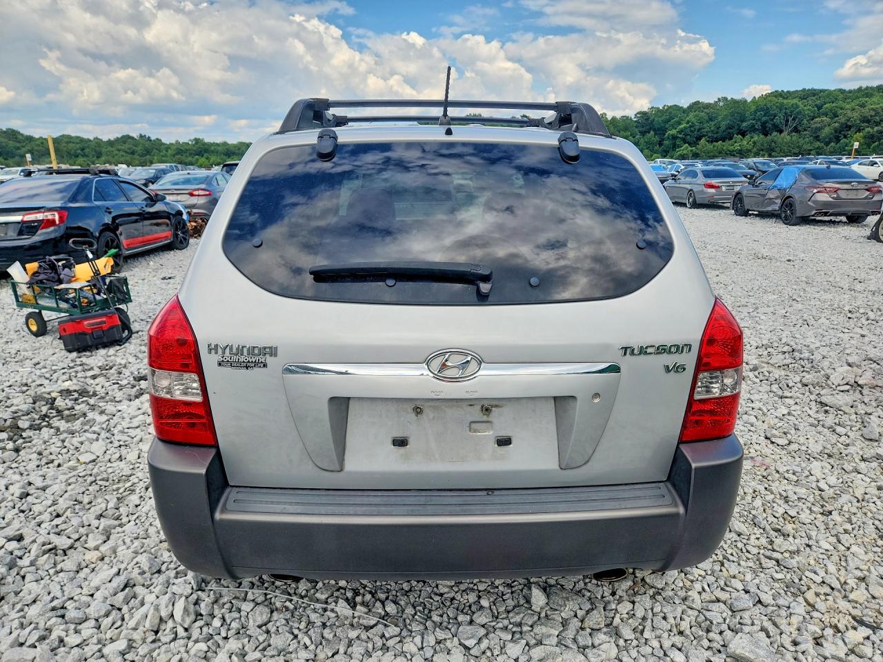 2008 Hyundai Tucson Se Silver vin: KM8JN12D08U812717