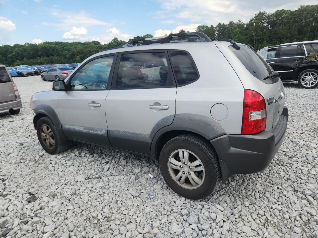2008 Hyundai Tucson Se Silver vin: KM8JN12D08U812717