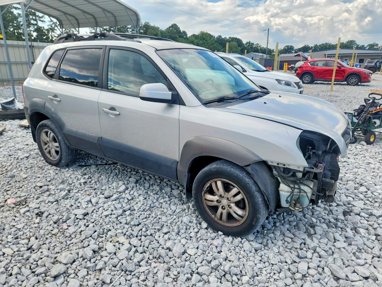 2008 Hyundai Tucson Se Silver vin: KM8JN12D08U812717