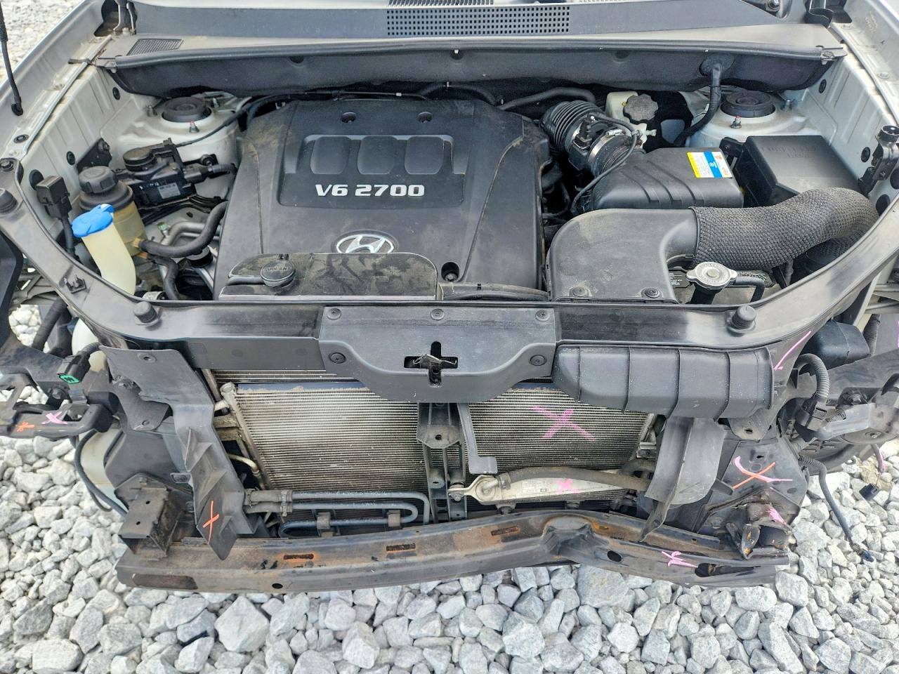 2008 Hyundai Tucson Se Silver vin: KM8JN12D08U812717