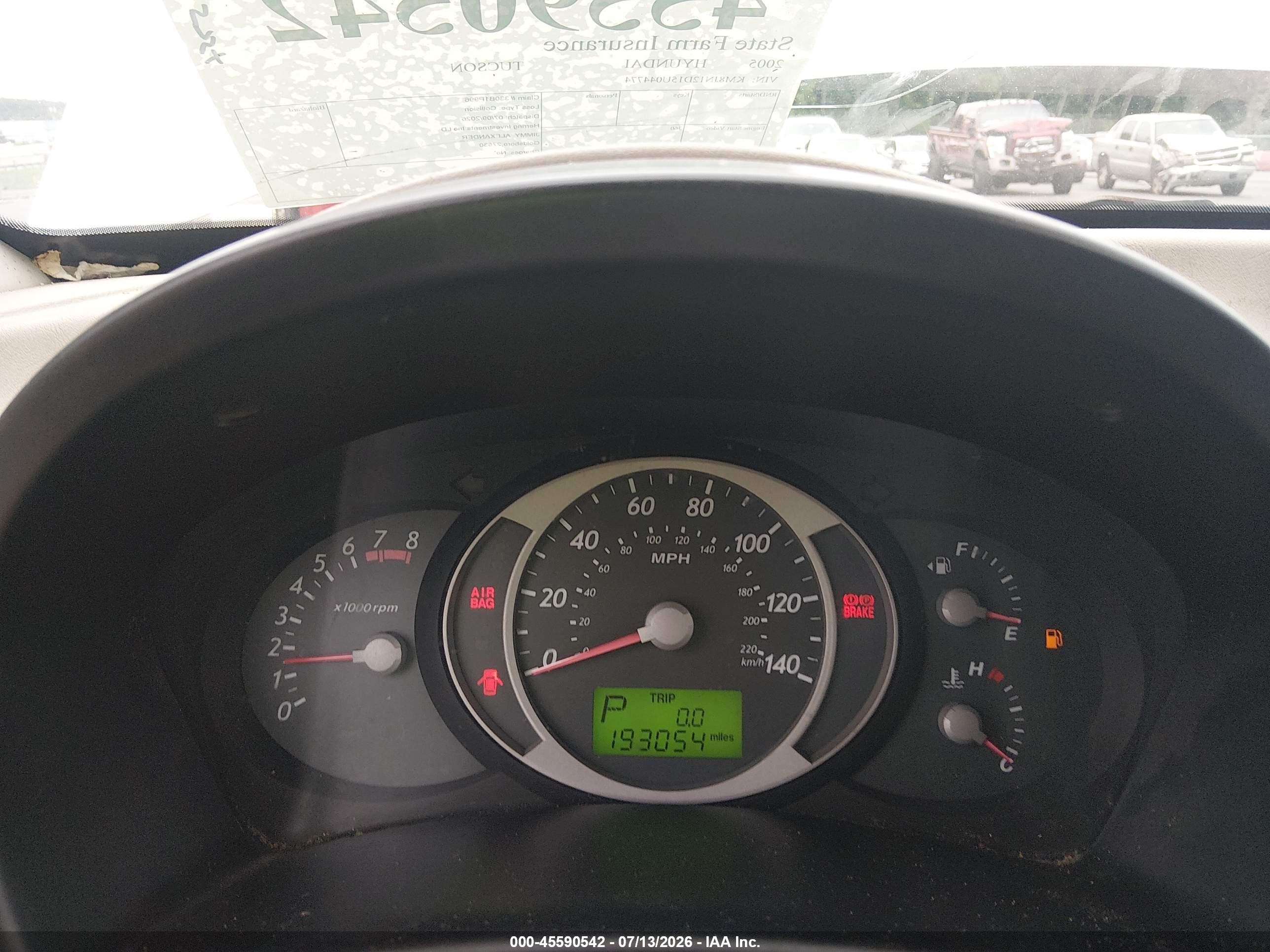 2005 Hyundai Tucson Gls/lx White vin: KM8JN12D15U044774