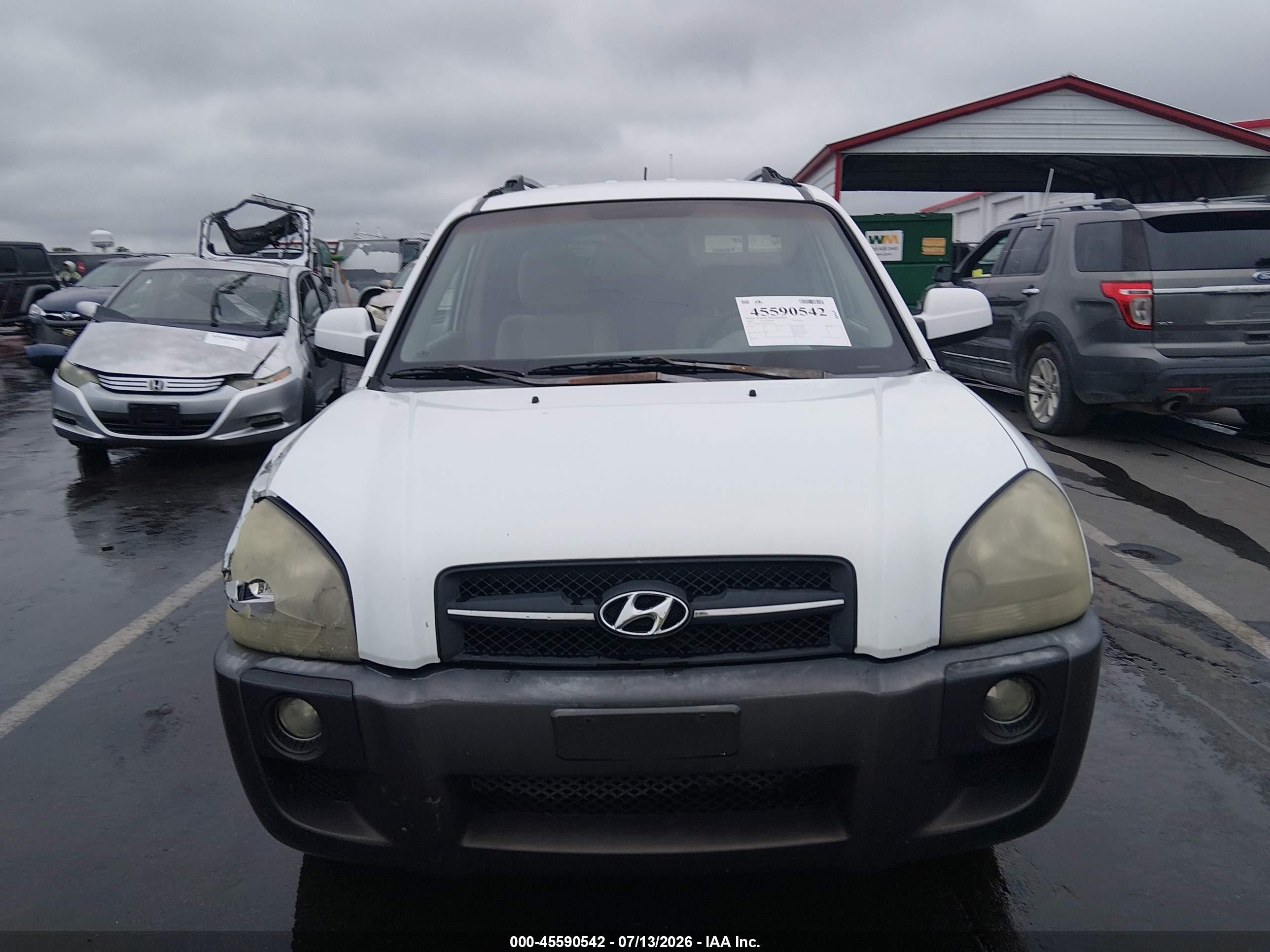 2005 Hyundai Tucson Gls/lx White vin: KM8JN12D15U044774