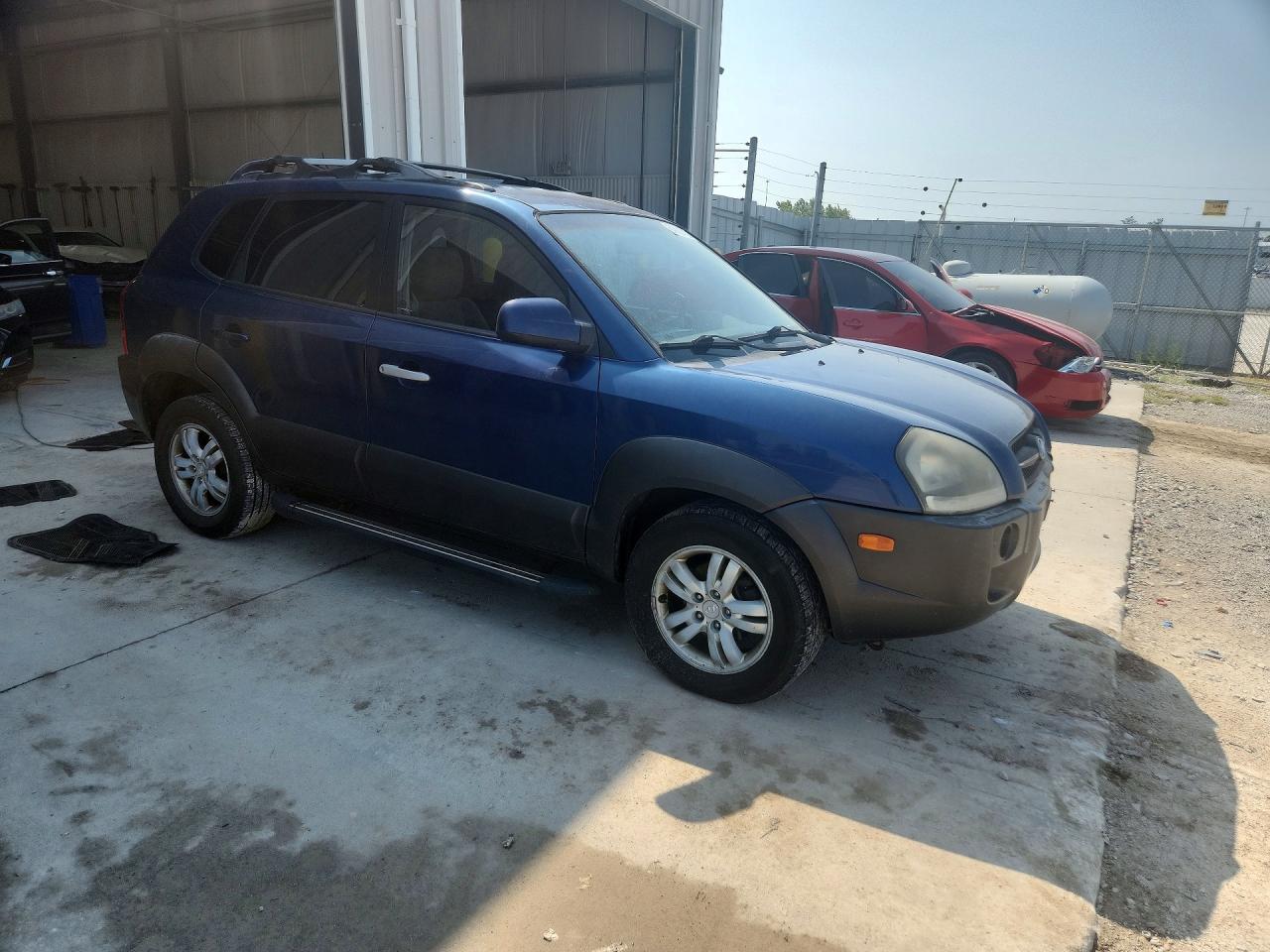 2006 Hyundai Tucson Gls Blue vin: KM8JN12D16U381978