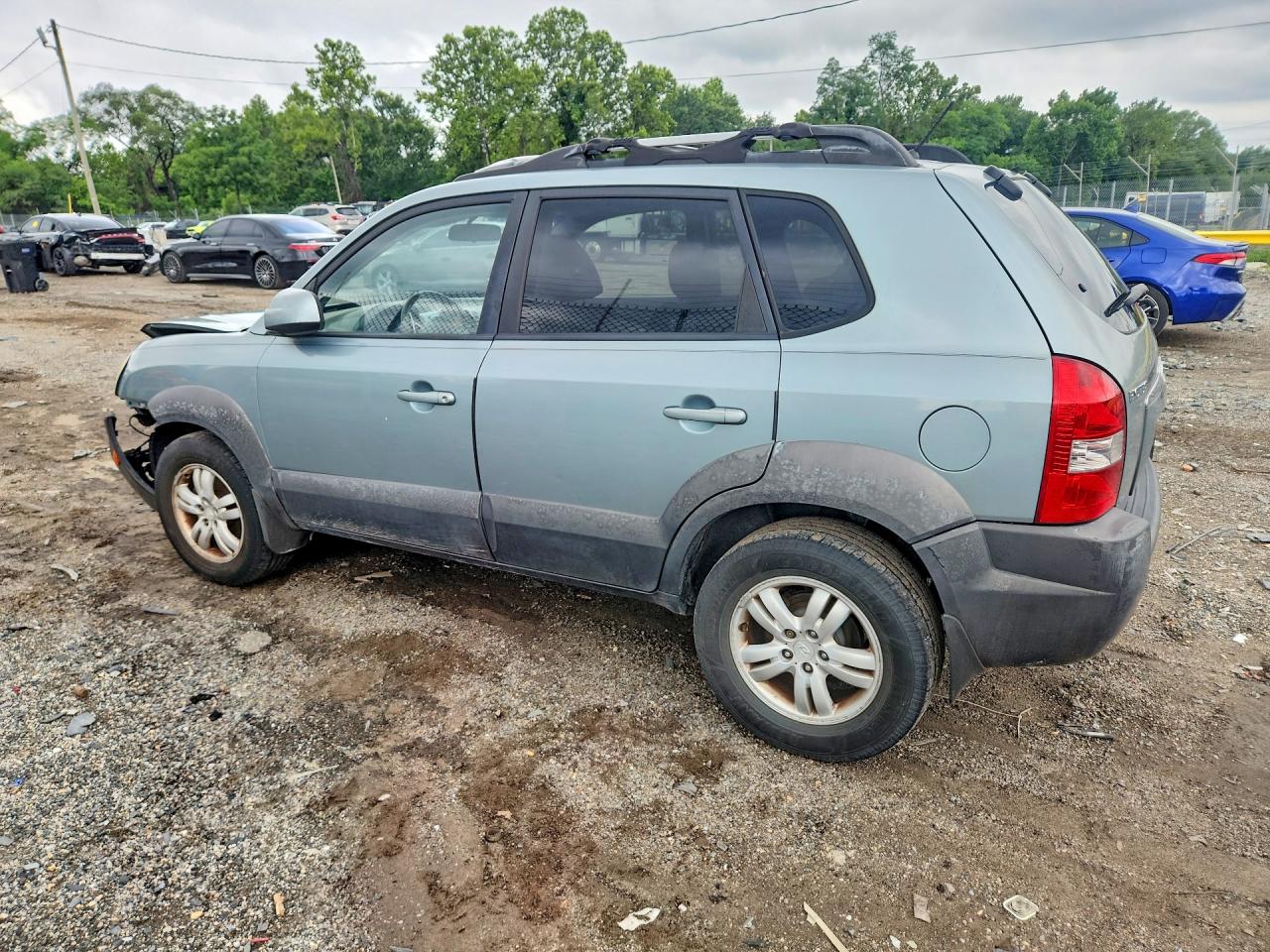2008 Hyundai Tucson Se Бирюзовый vin: KM8JN12D18U773278