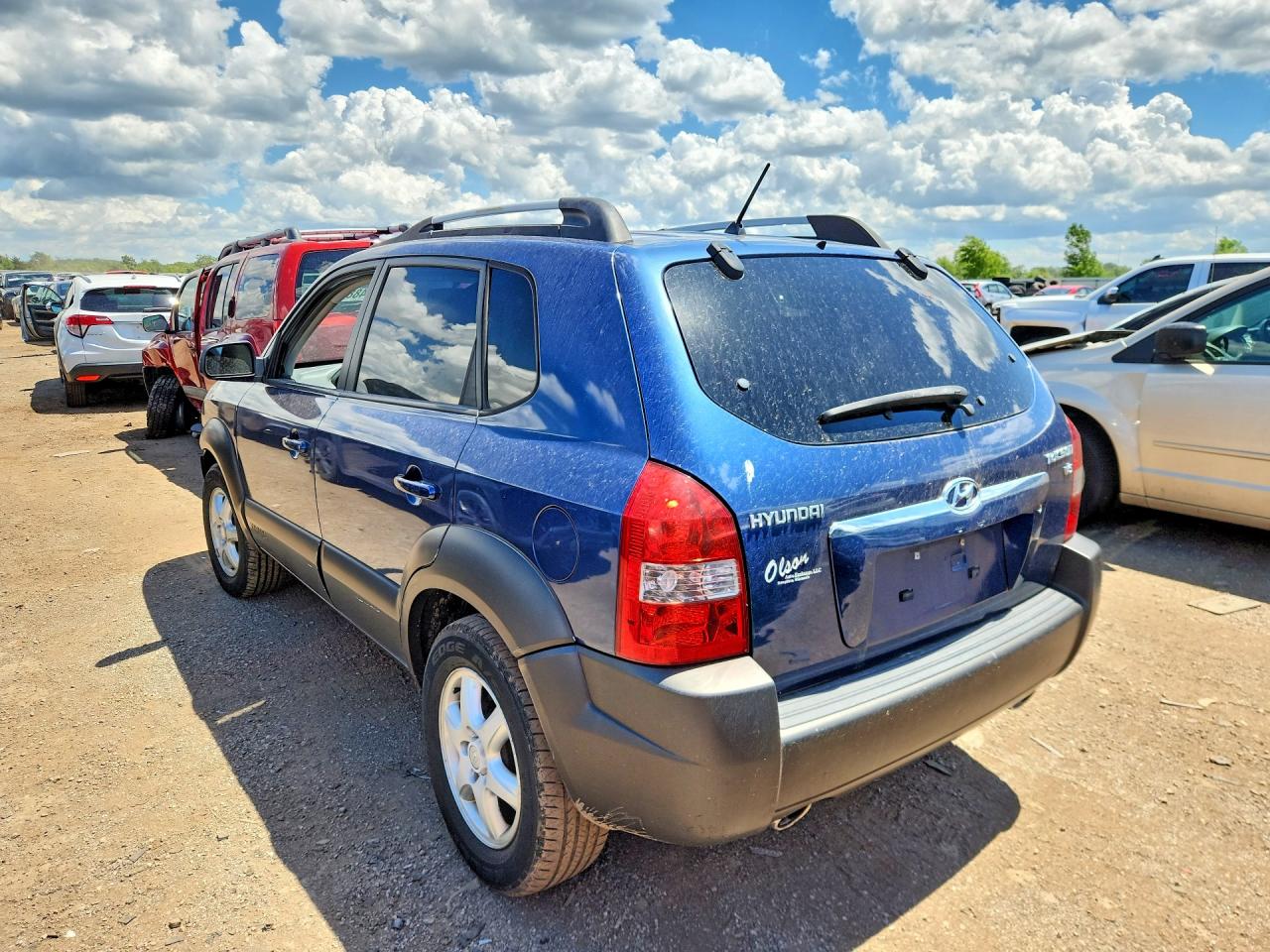 2005 Hyundai Tucson Gls Blue vin: KM8JN12D25U080151