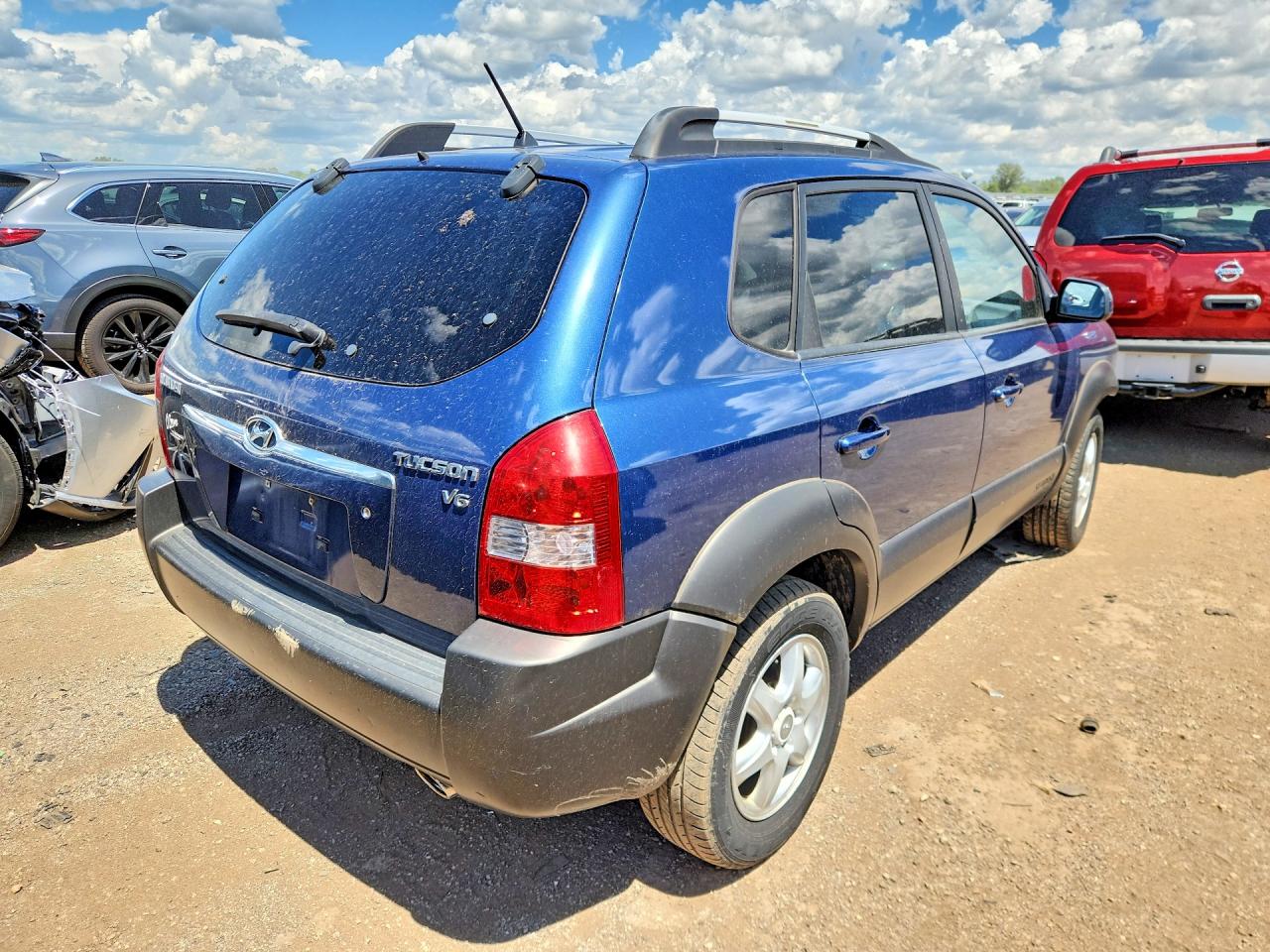 2005 Hyundai Tucson Gls Blue vin: KM8JN12D25U080151