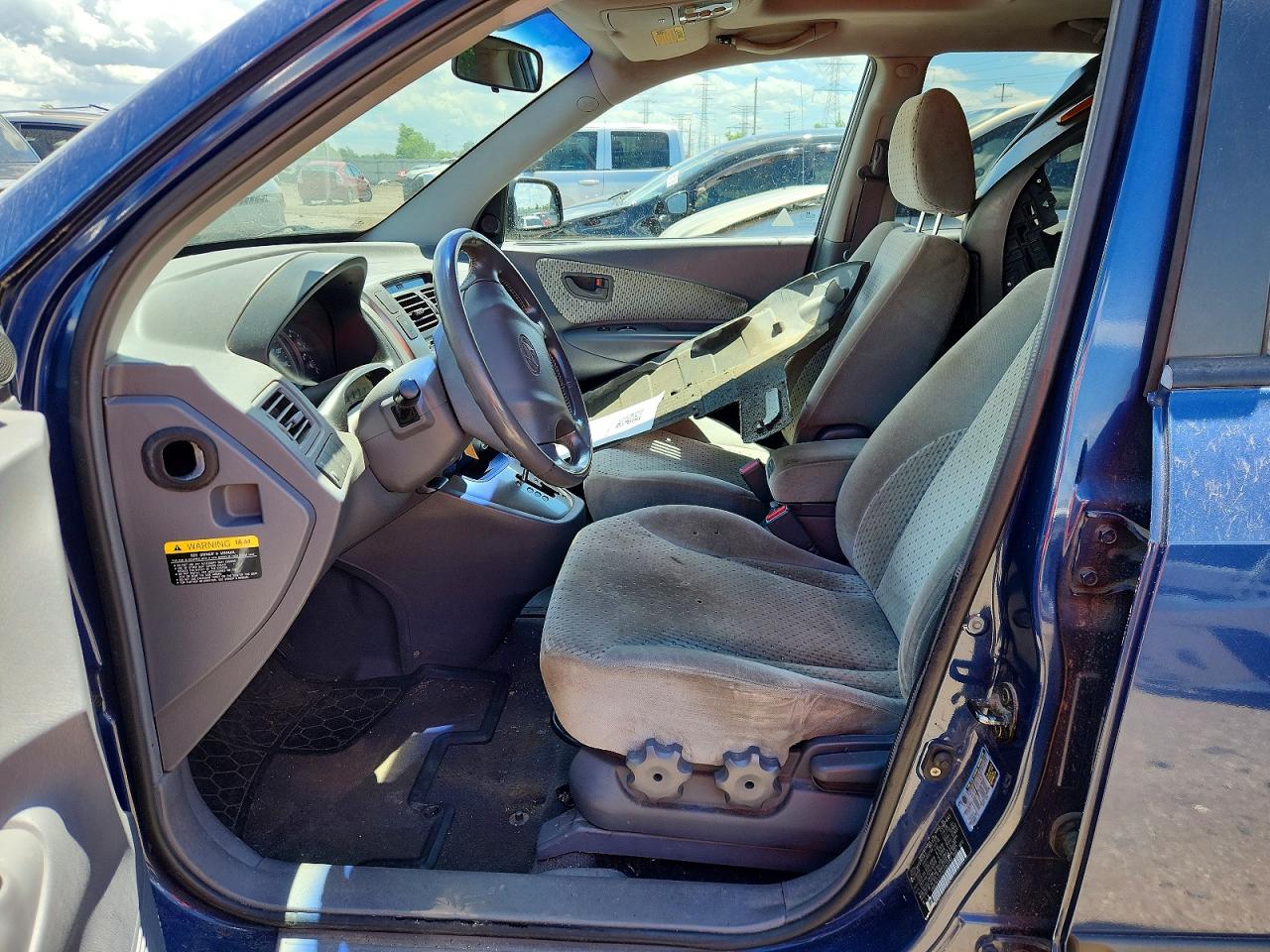 2005 Hyundai Tucson Gls Blue vin: KM8JN12D25U080151