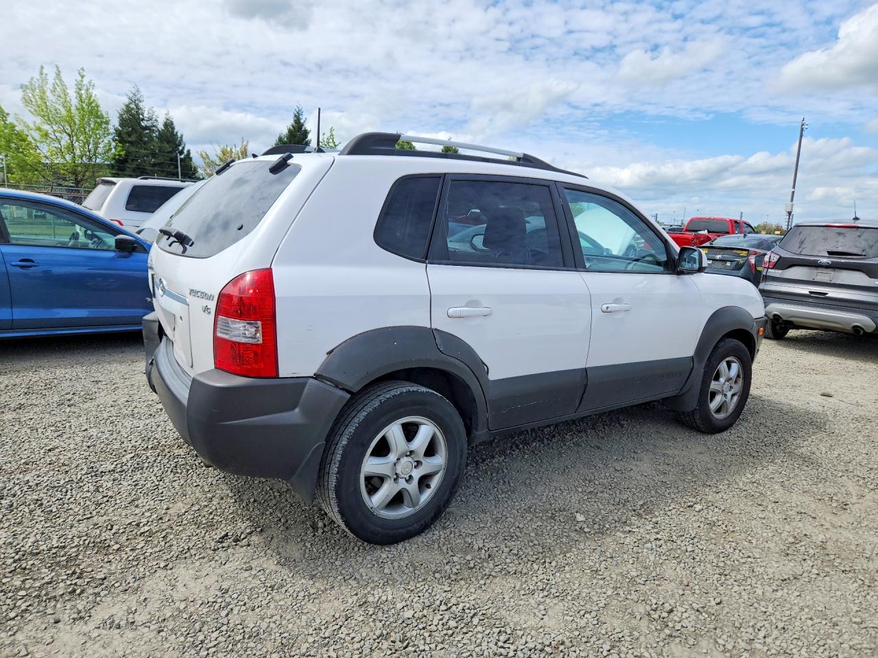 2005 Hyundai Tucson Gls White vin: KM8JN12D25U085396