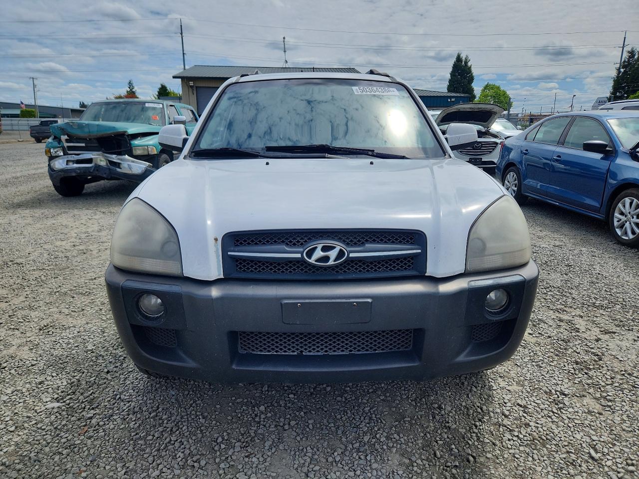 2005 Hyundai Tucson Gls White vin: KM8JN12D25U085396