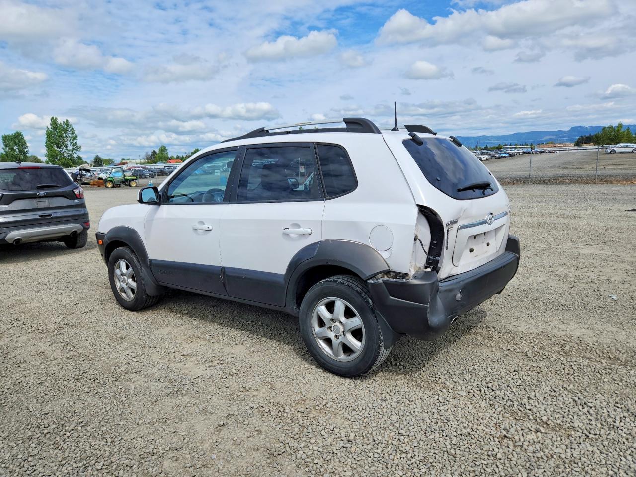 2005 Hyundai Tucson Gls White vin: KM8JN12D25U085396