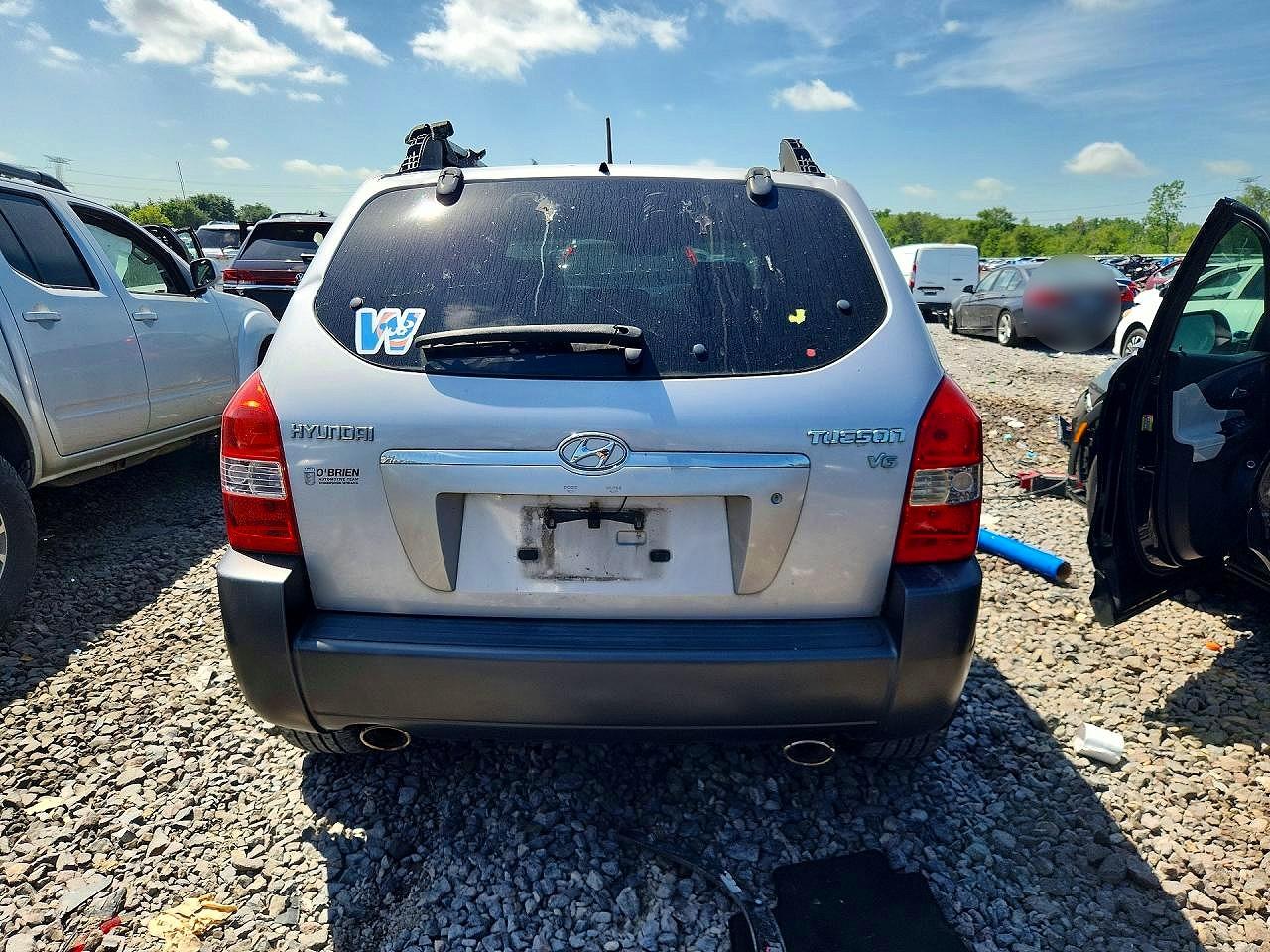 2005 Hyundai Tucson Gls Silver vin: KM8JN12D25U183876
