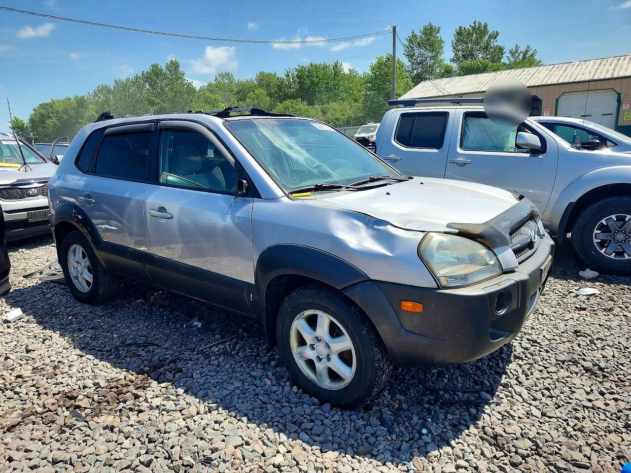 2005 Hyundai Tucson Gls Silver vin: KM8JN12D25U183876